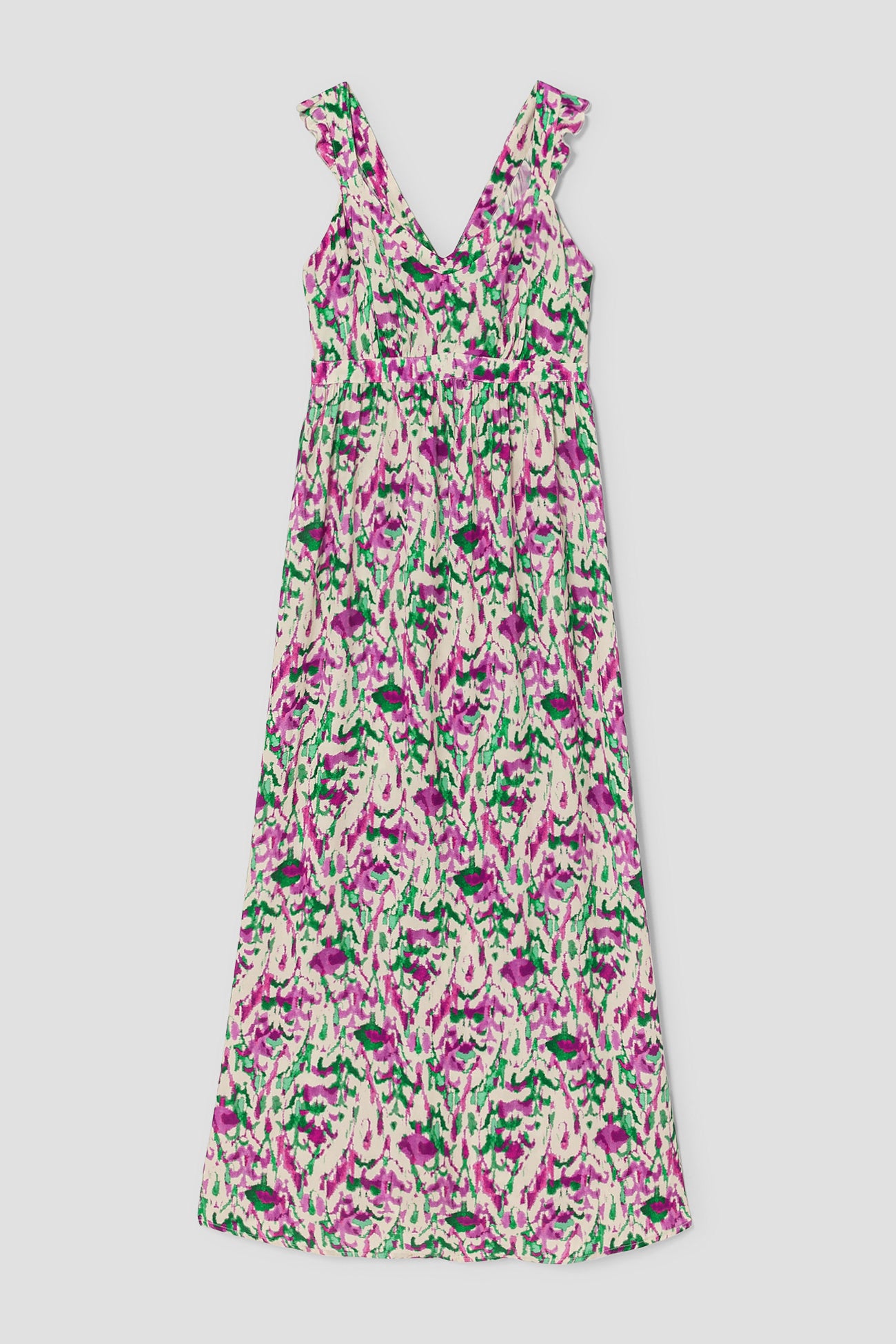 Robe Longue D'été Noire Promod - Taille 40/42, Longueur Environ 135 Cm, Occasion Très Bon état