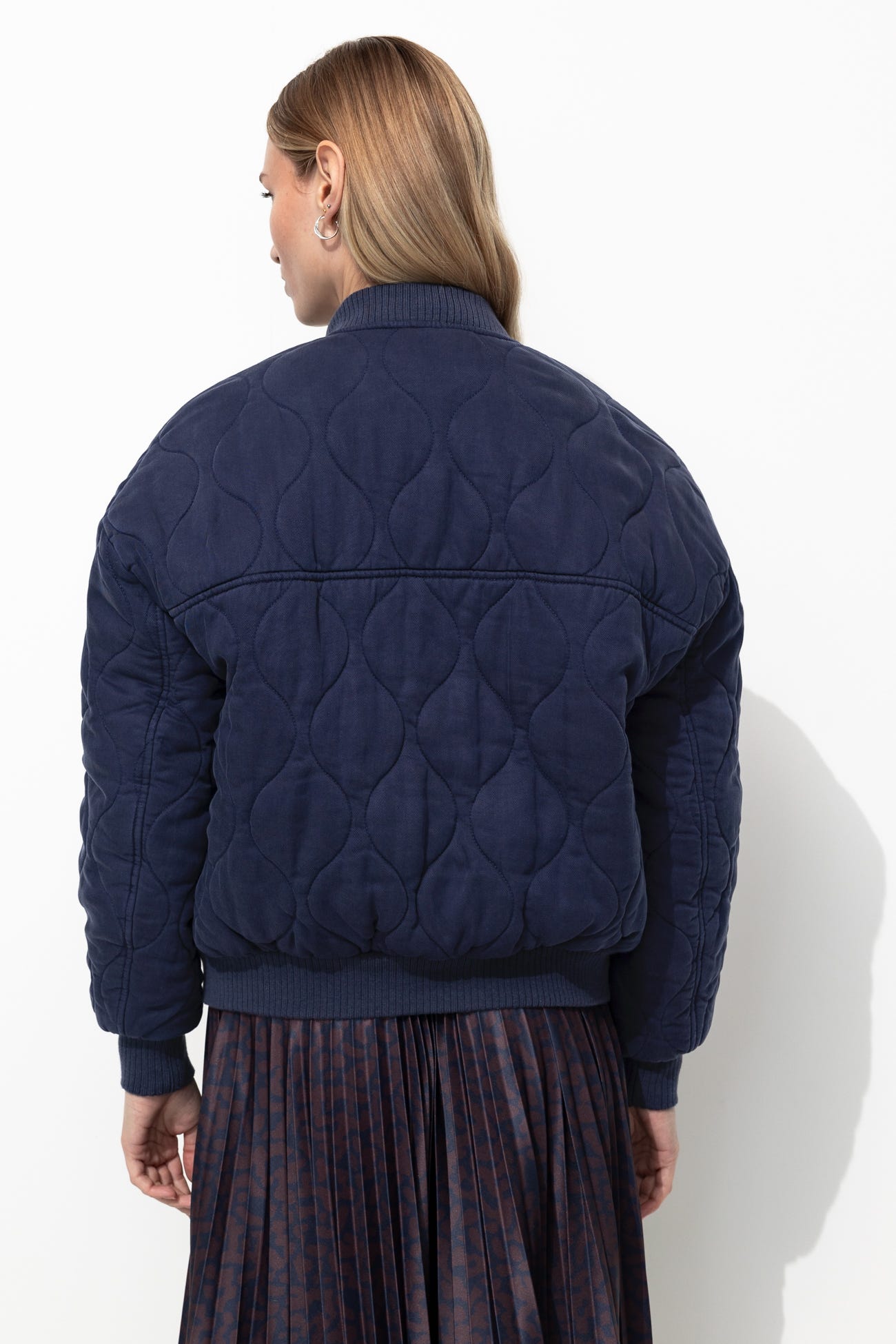 Bomber en lyocell matelassé