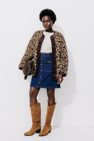 Body Pour Femme Imprimé Léopard - Manches Longues, Col En V, Coupe Ajustée - Taille S à L