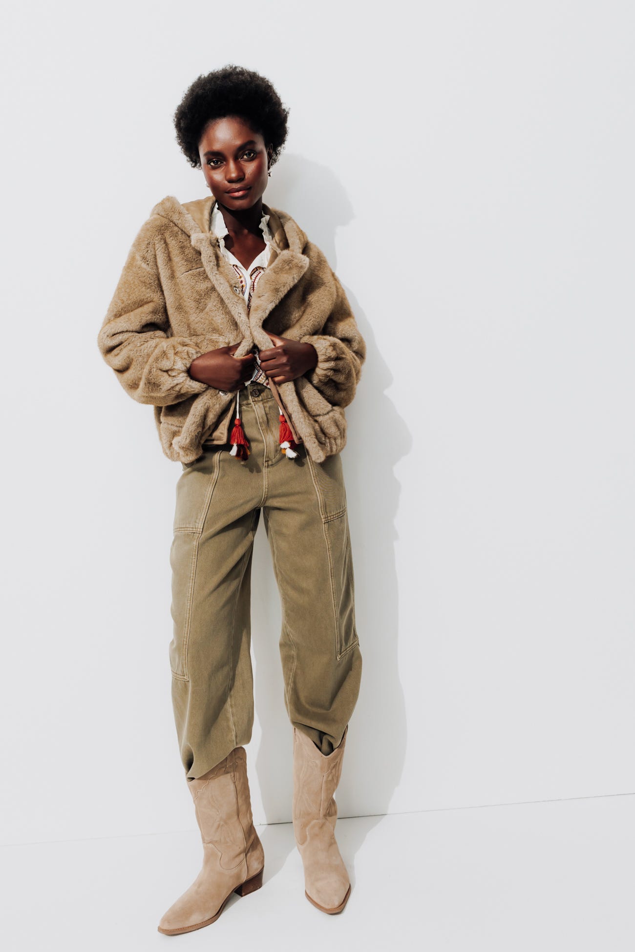 Giubbotto pelliccia sintetica