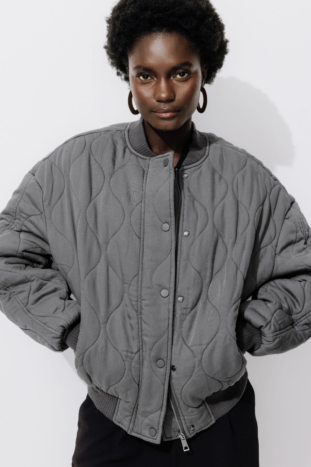 Bomber acolchada lyocell