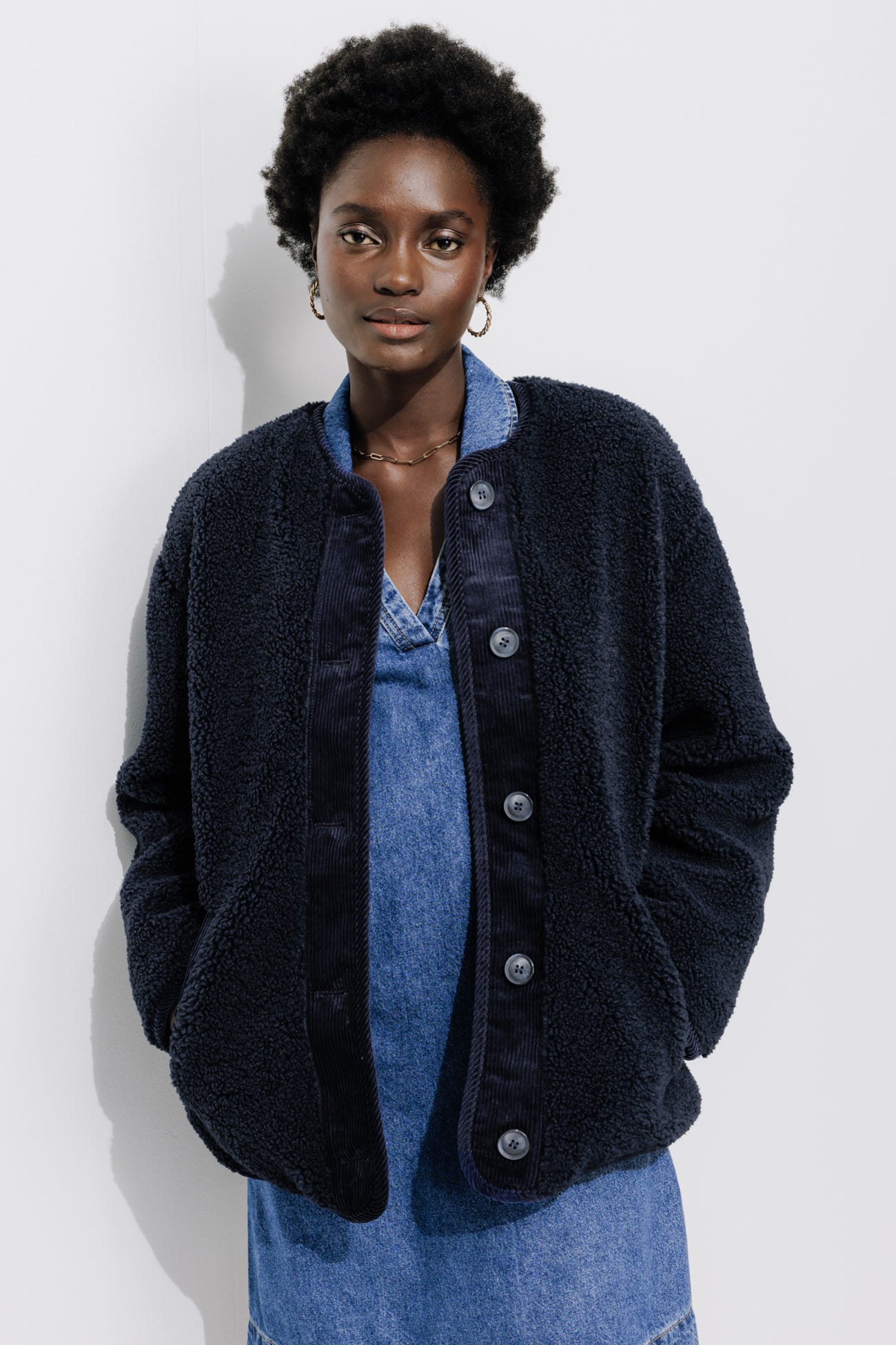 ADELE reversible fleece jacket