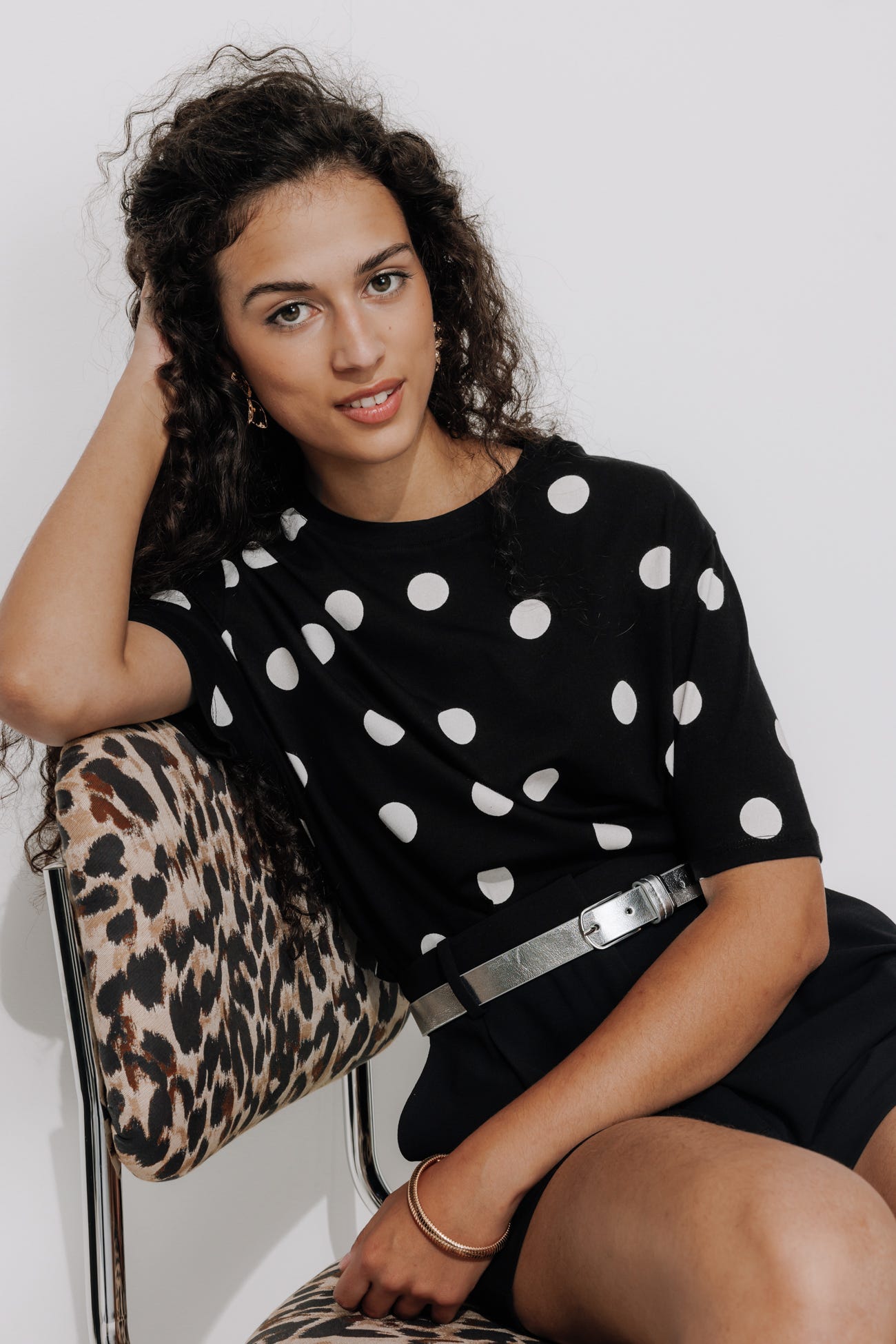 T-shirt à pois Femme