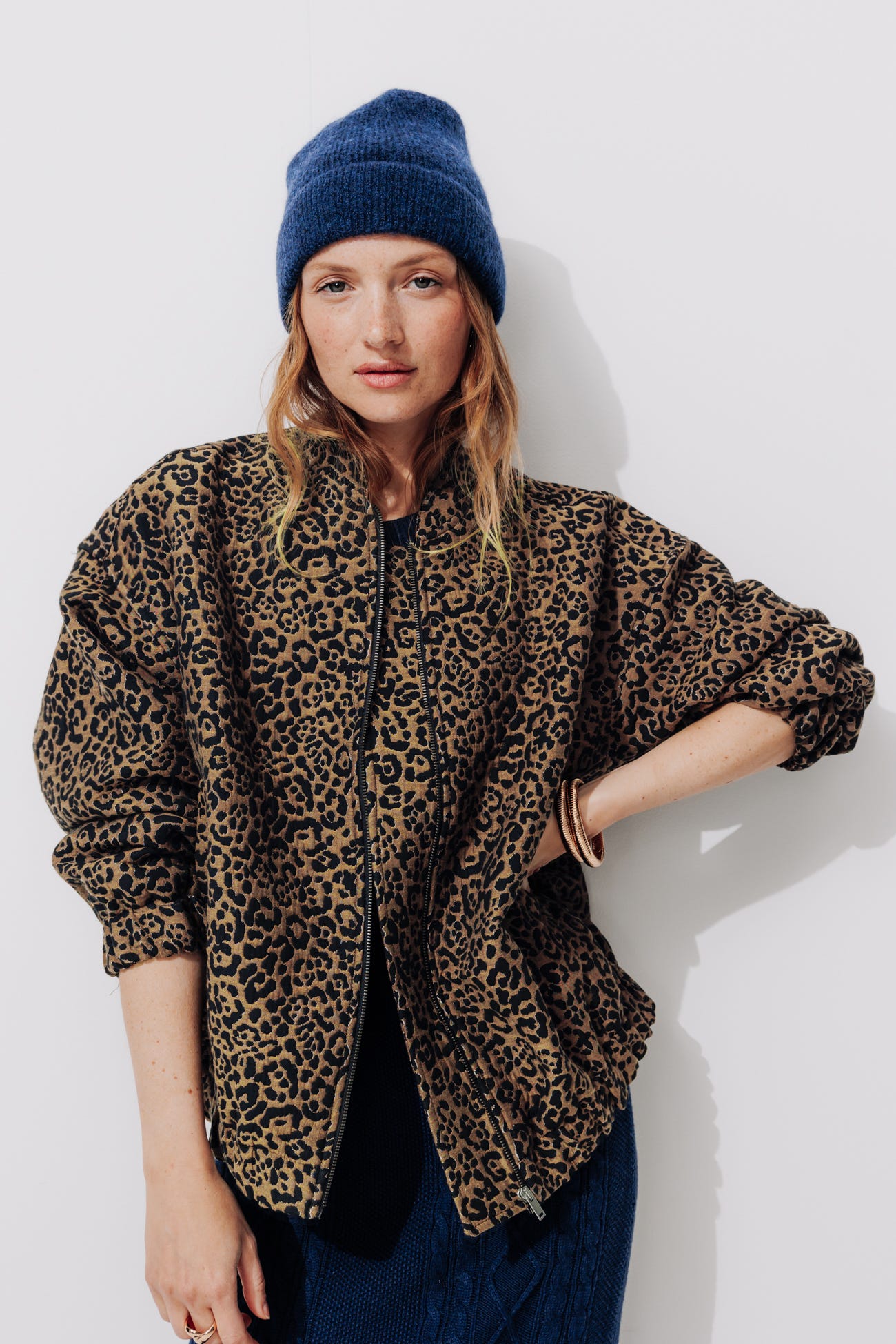 Bomber léopard Femme