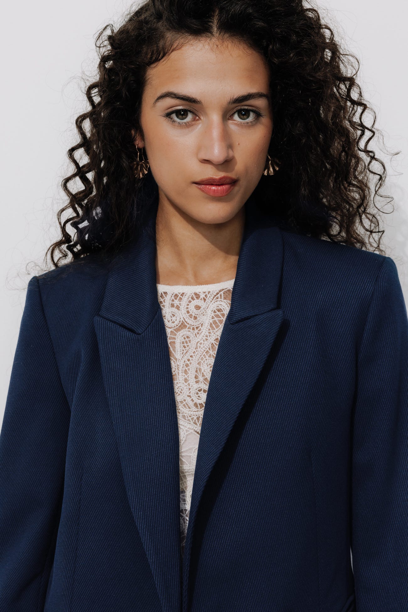 Veste de tailleur côtelée