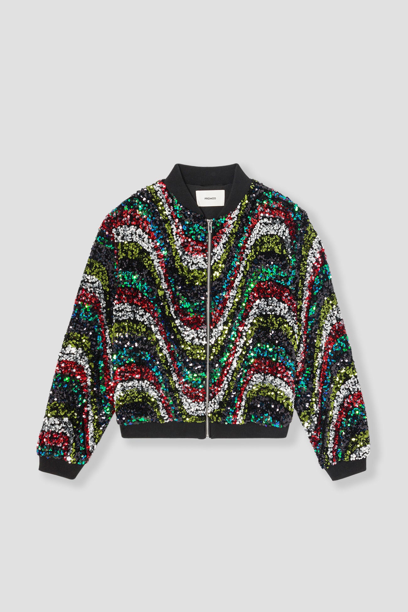 Bomberjacke mit Pailletten