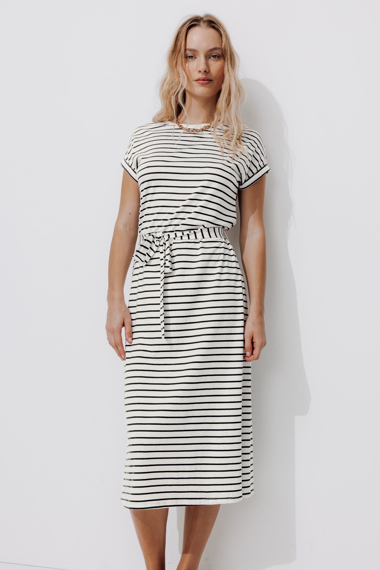Robe t-shirt marinière Femme