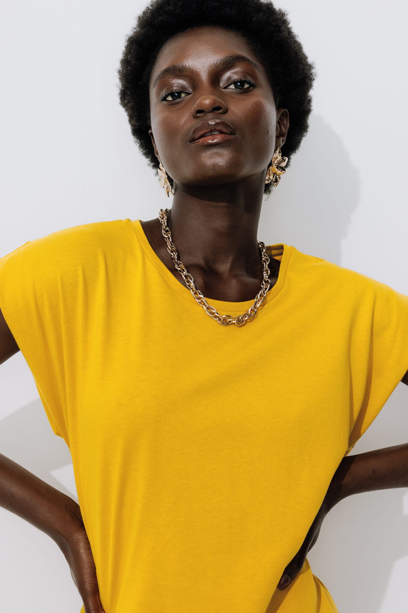 Langes T-Shirt-Kleid