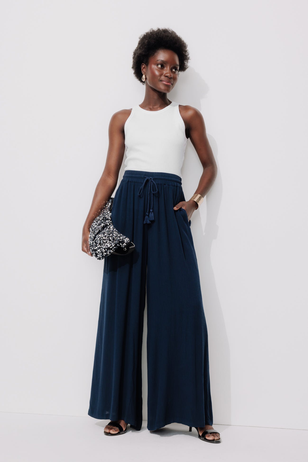 Débardeur en coton côtelé