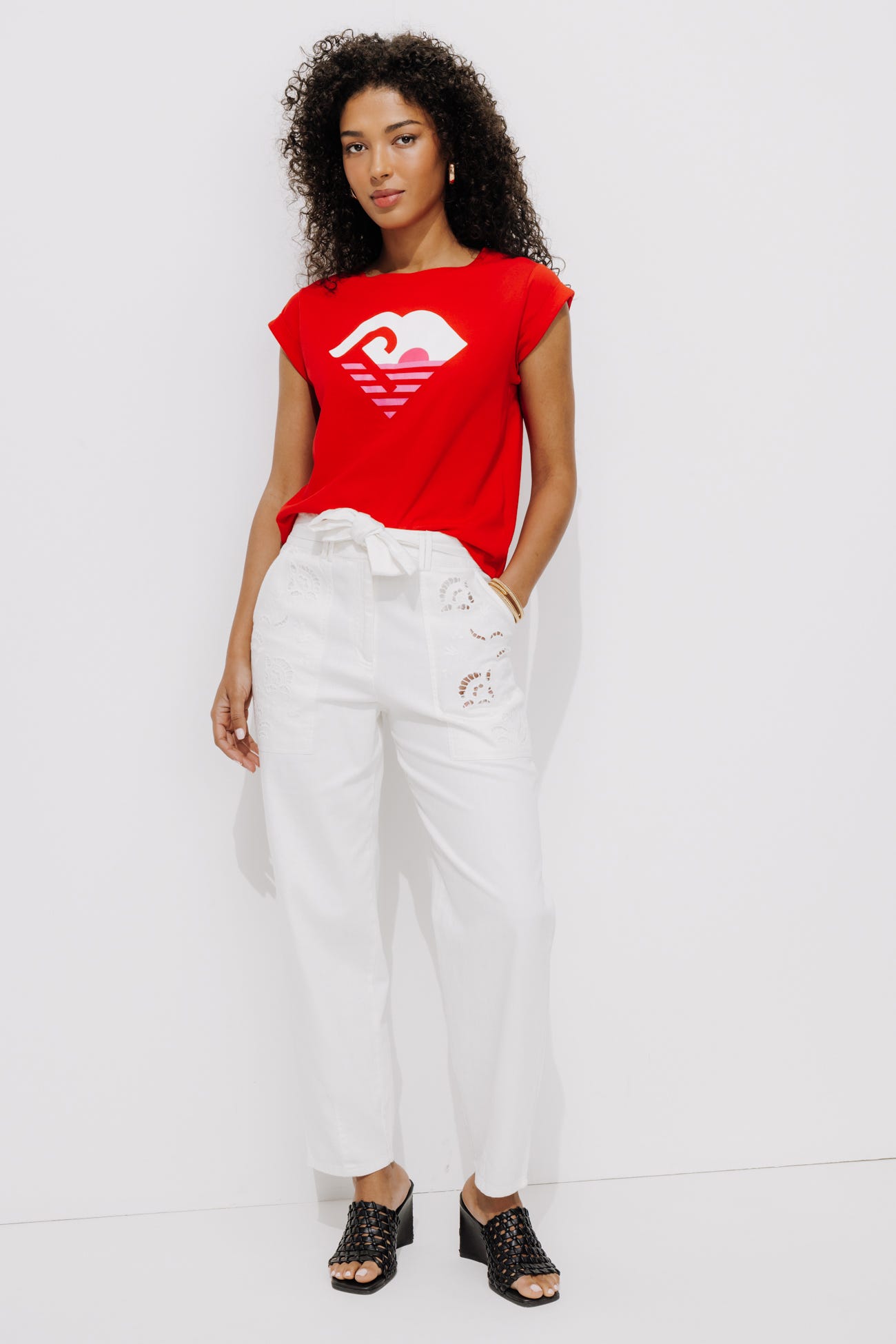 T-shirt logo Promod Femme