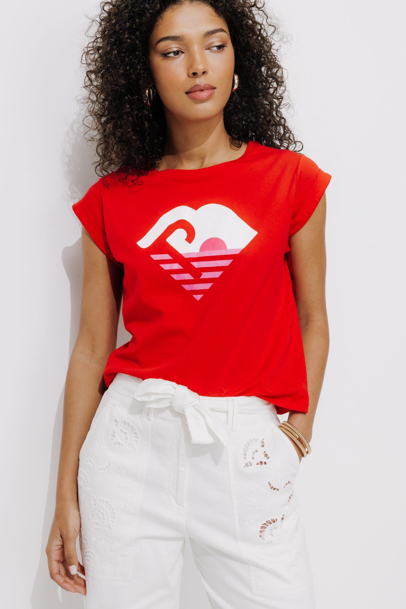 T-shirt logo Promod Femme