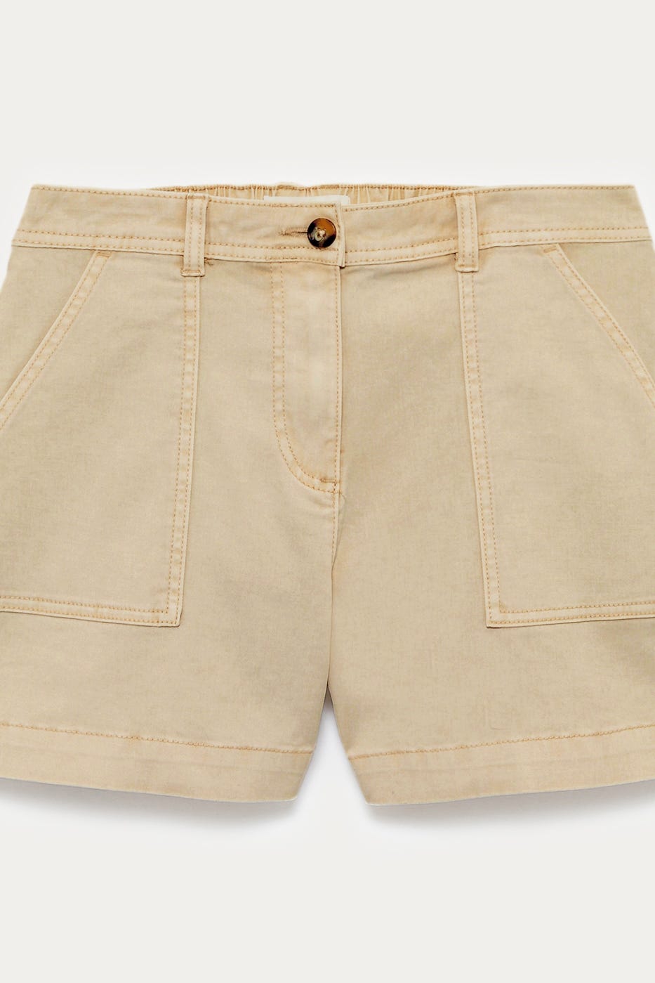 Short en toile teinture unique