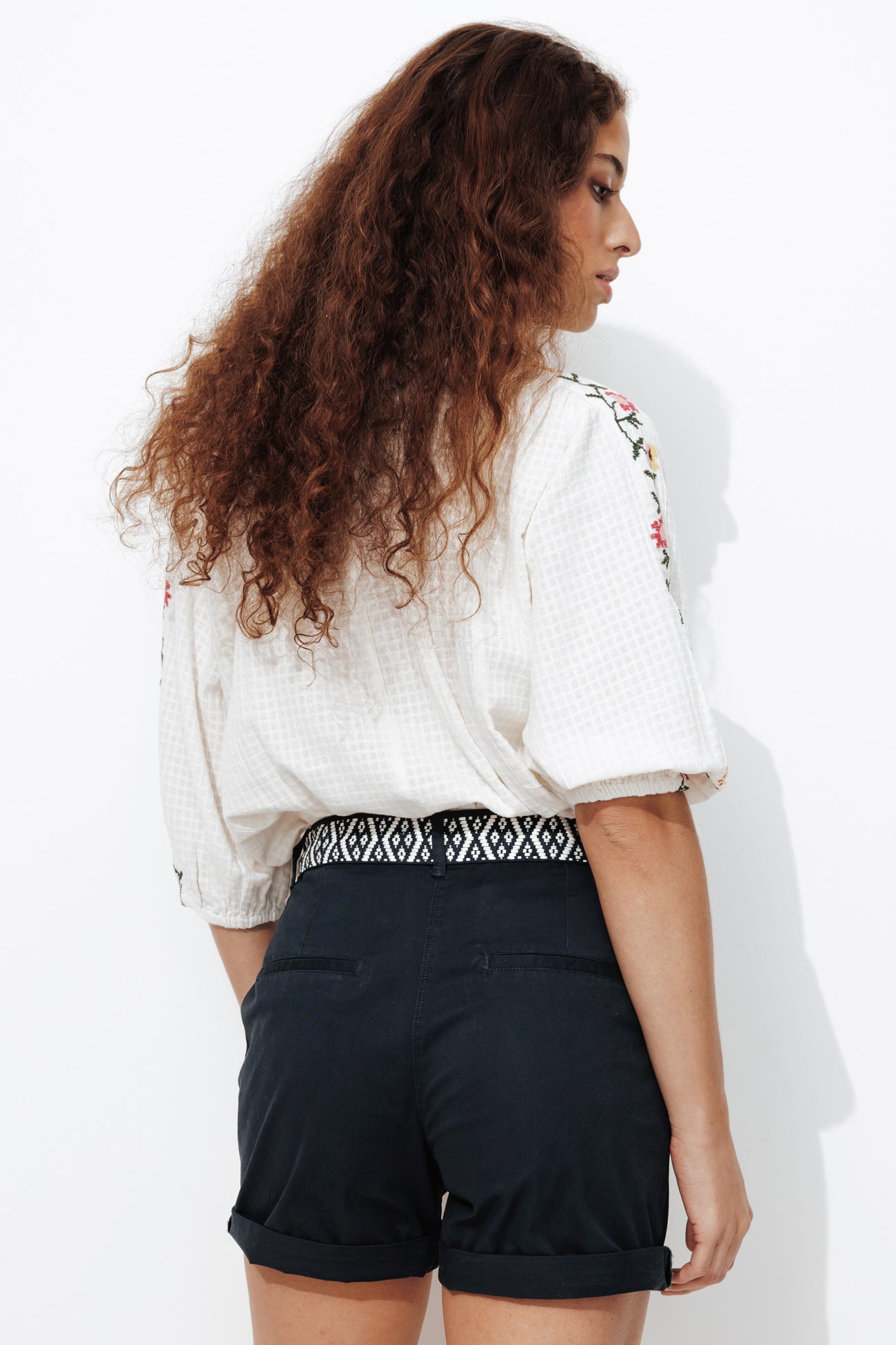 Short à pinces + ceinture
