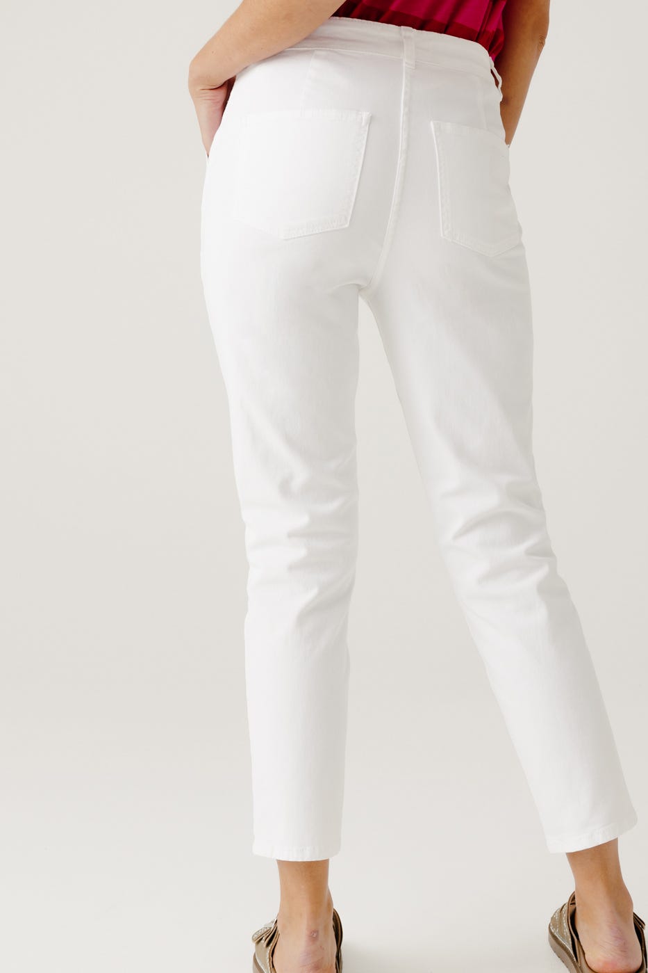 Pantalon skinny en coton Femme