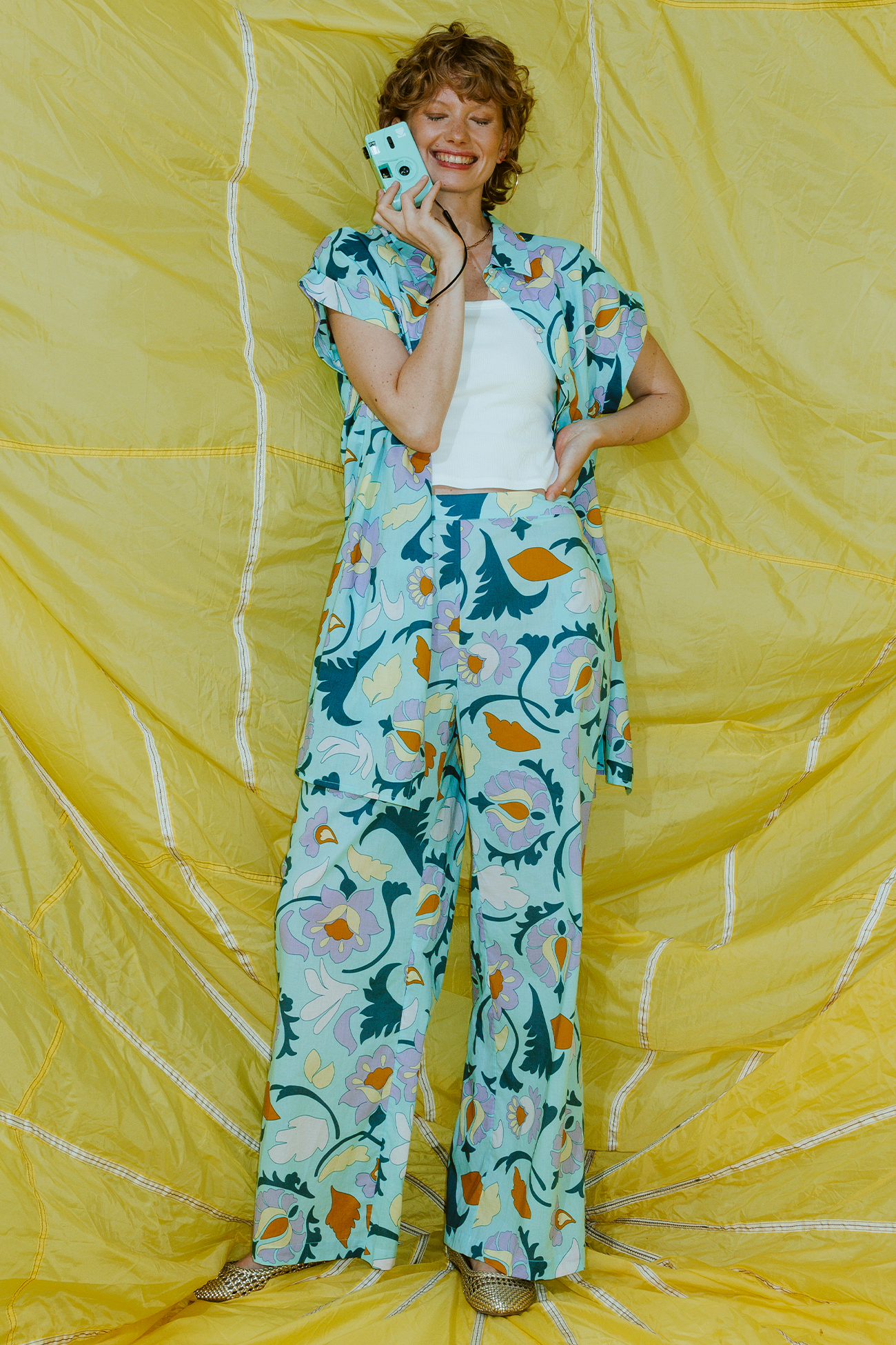 Pantalon large imprimé Femme - 40