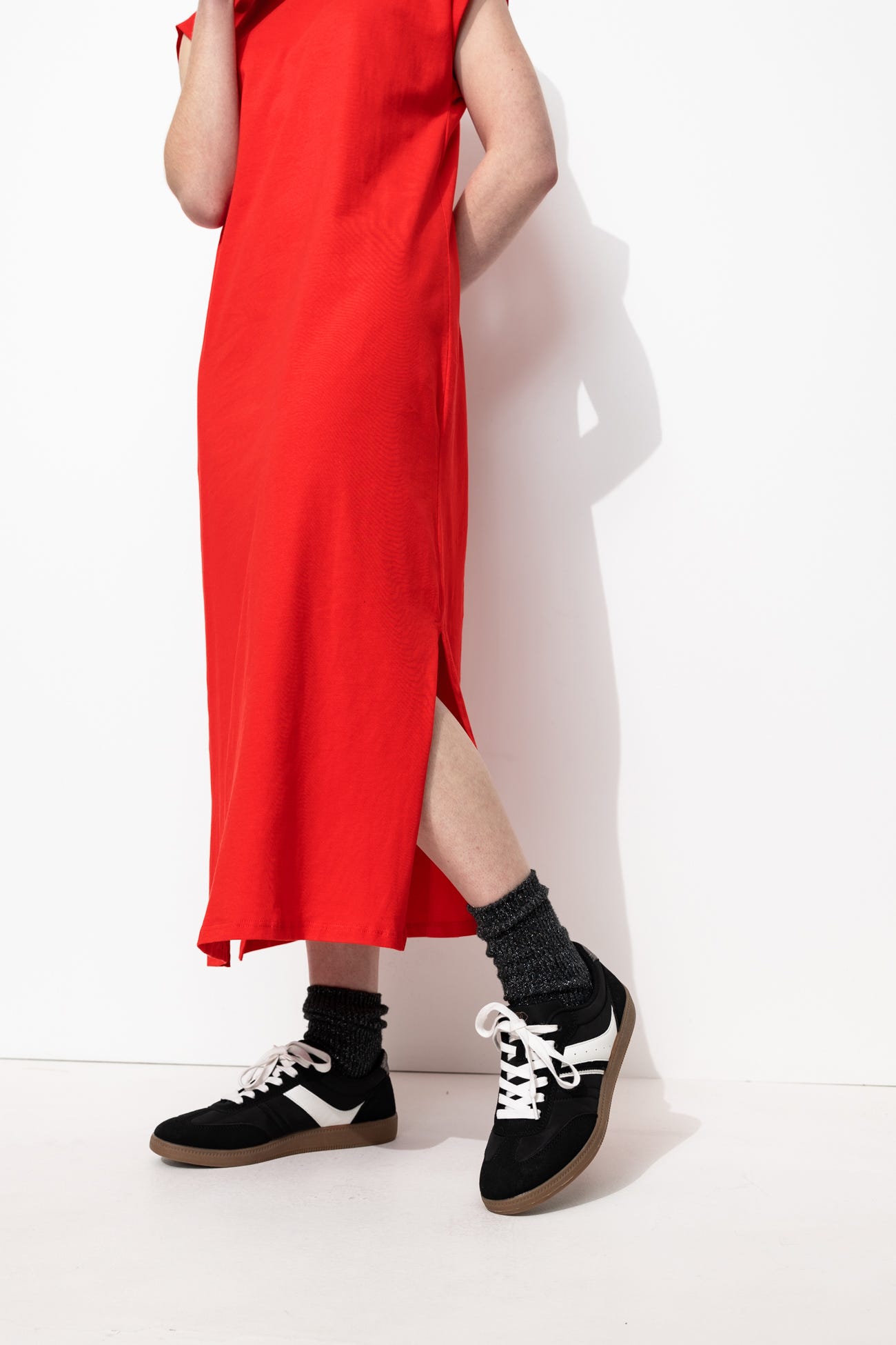 Longue robe t-shirt Femme