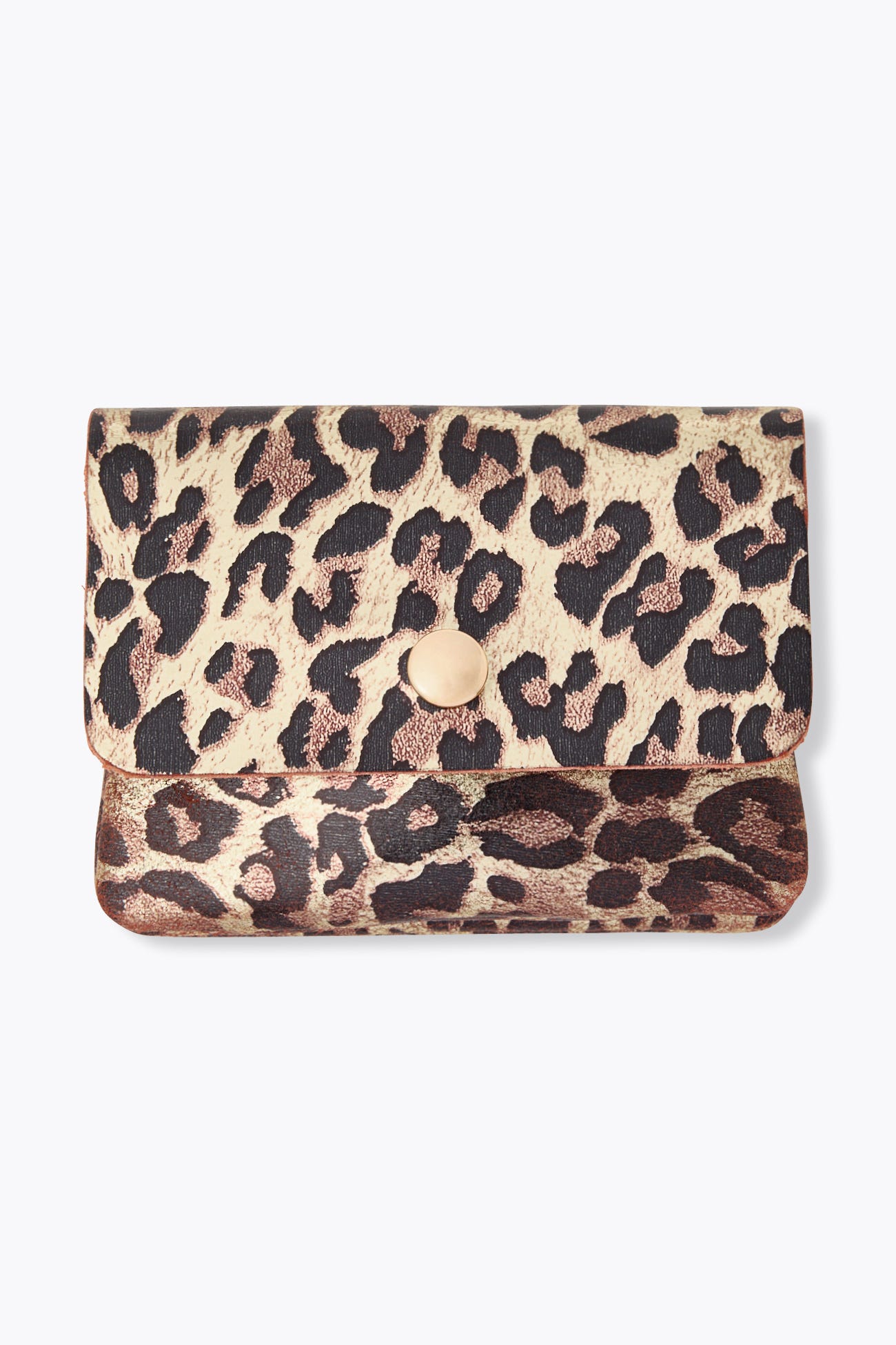 Monedero leopardo brillante