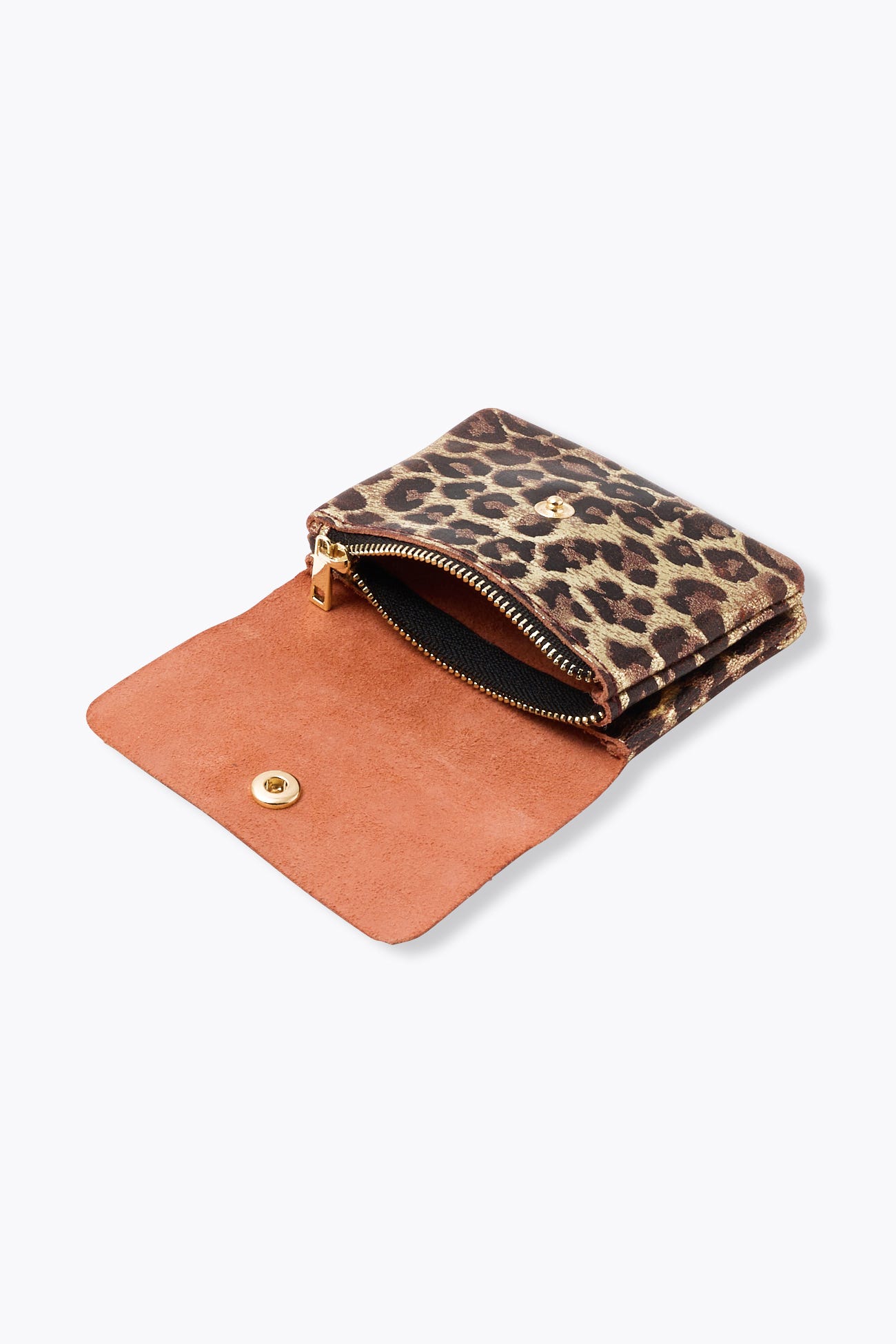 Monedero leopardo brillante