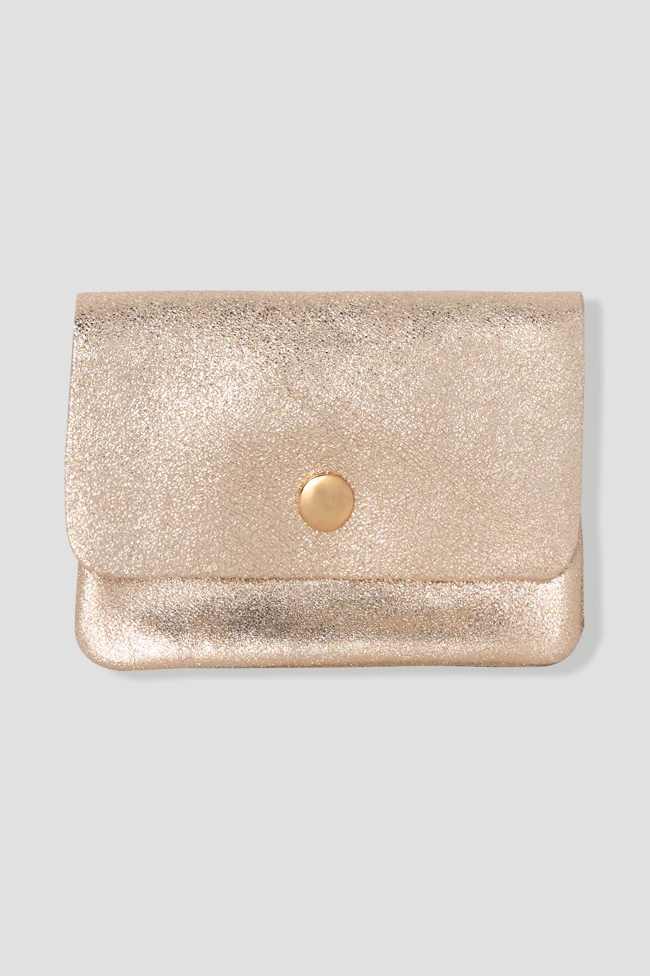 Portamonete in pelle glitter