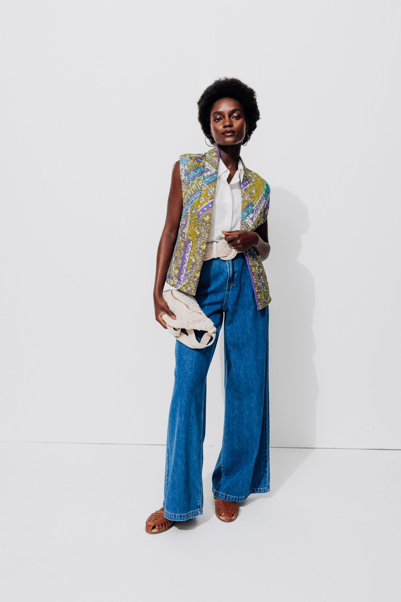 Veste matelassée imprimée