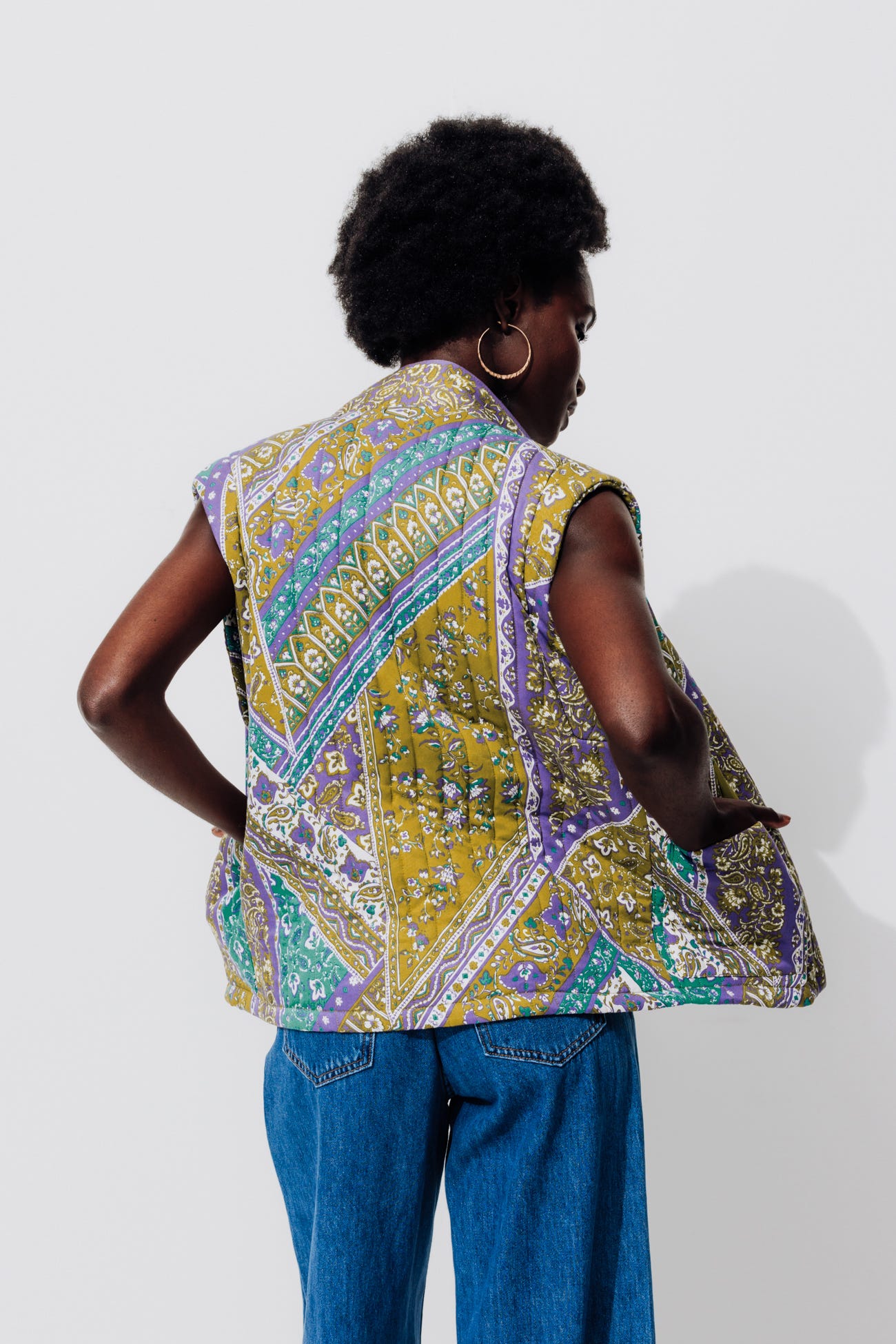 Veste matelassée imprimée