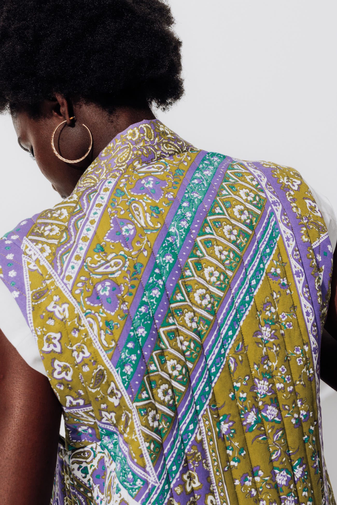 Veste matelassée imprimée