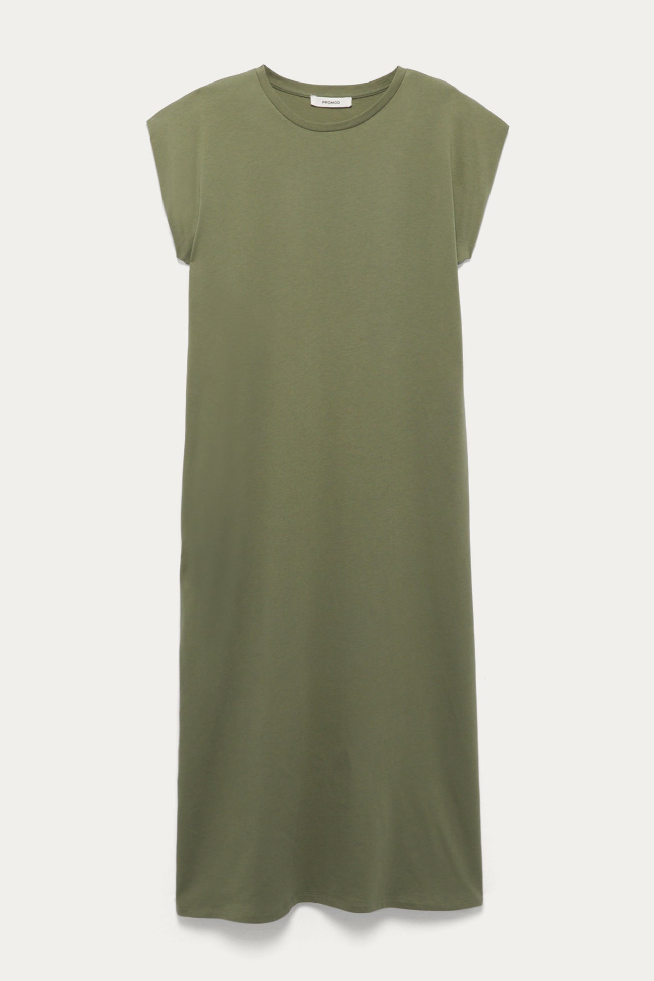 the luxe cotton side slit tee dress Everlane + The Luxe Cotton Side-Slit Tee Dress