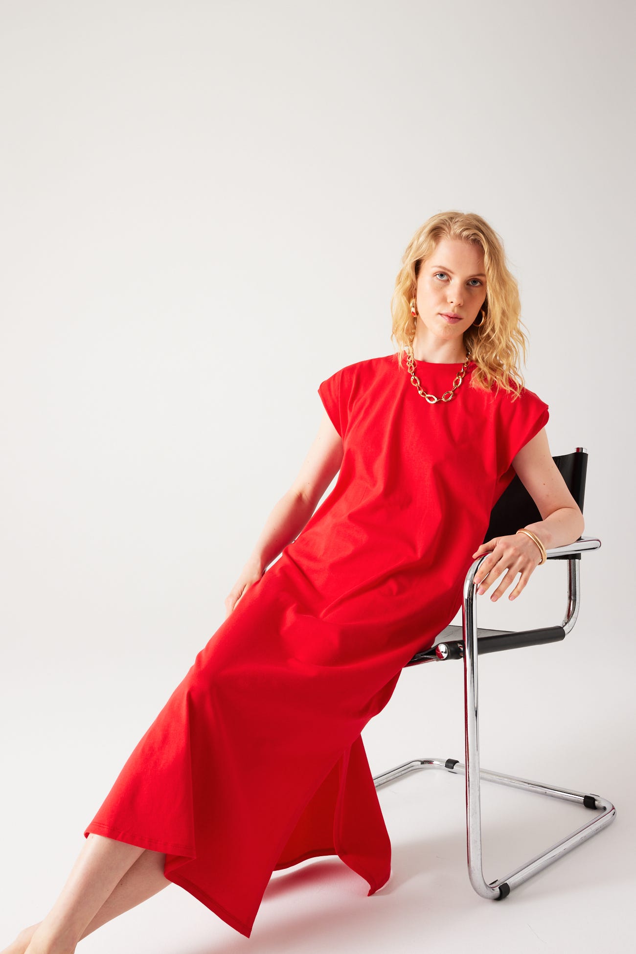 Longue robe t-shirt Femme