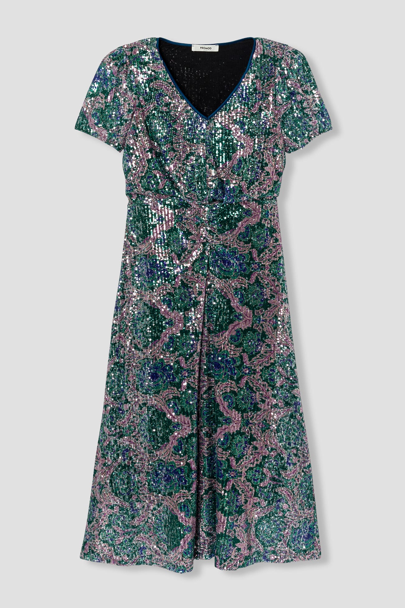 Langes Glitzerkleid