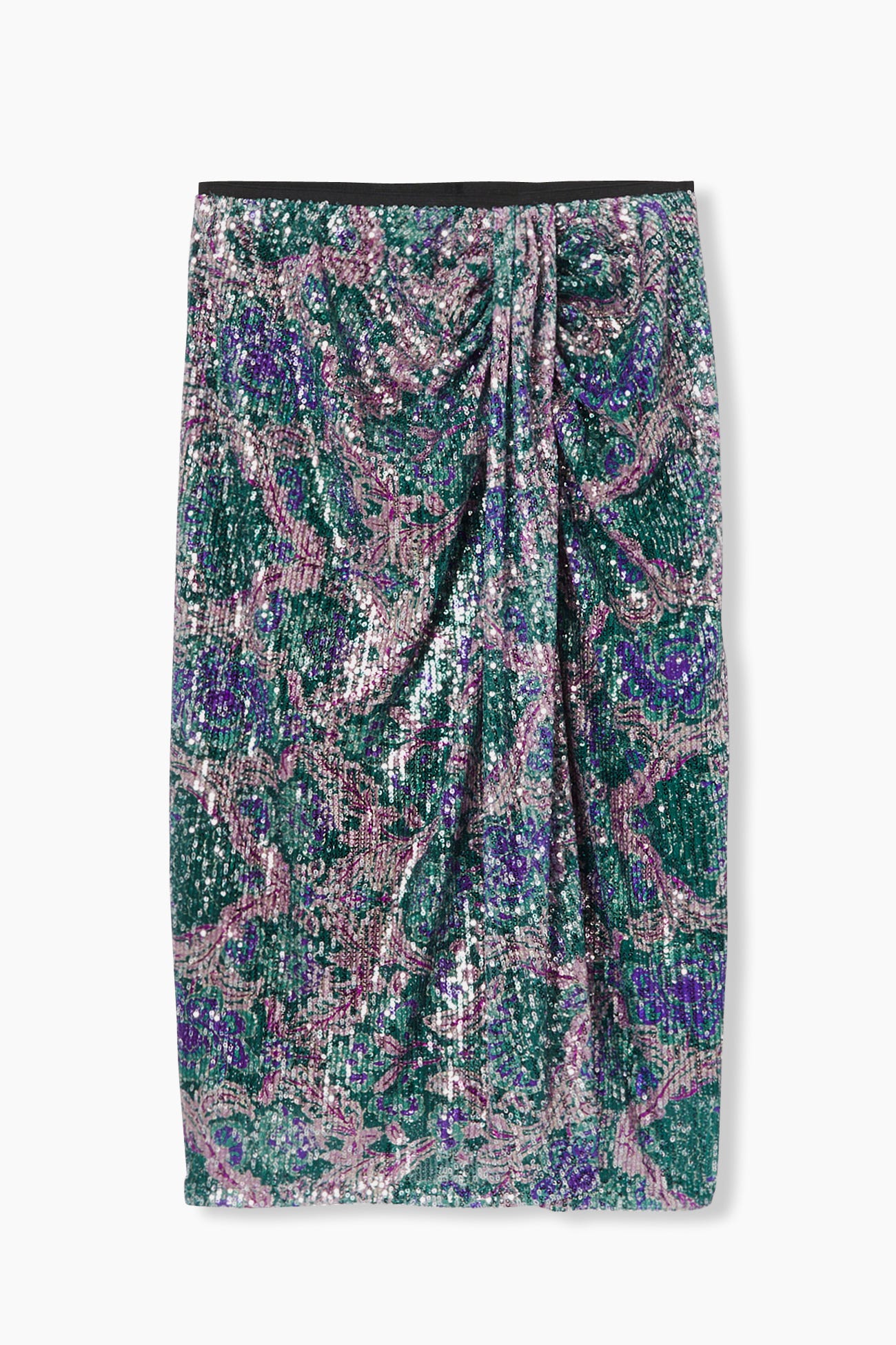 Jupe à paillettes multicolores