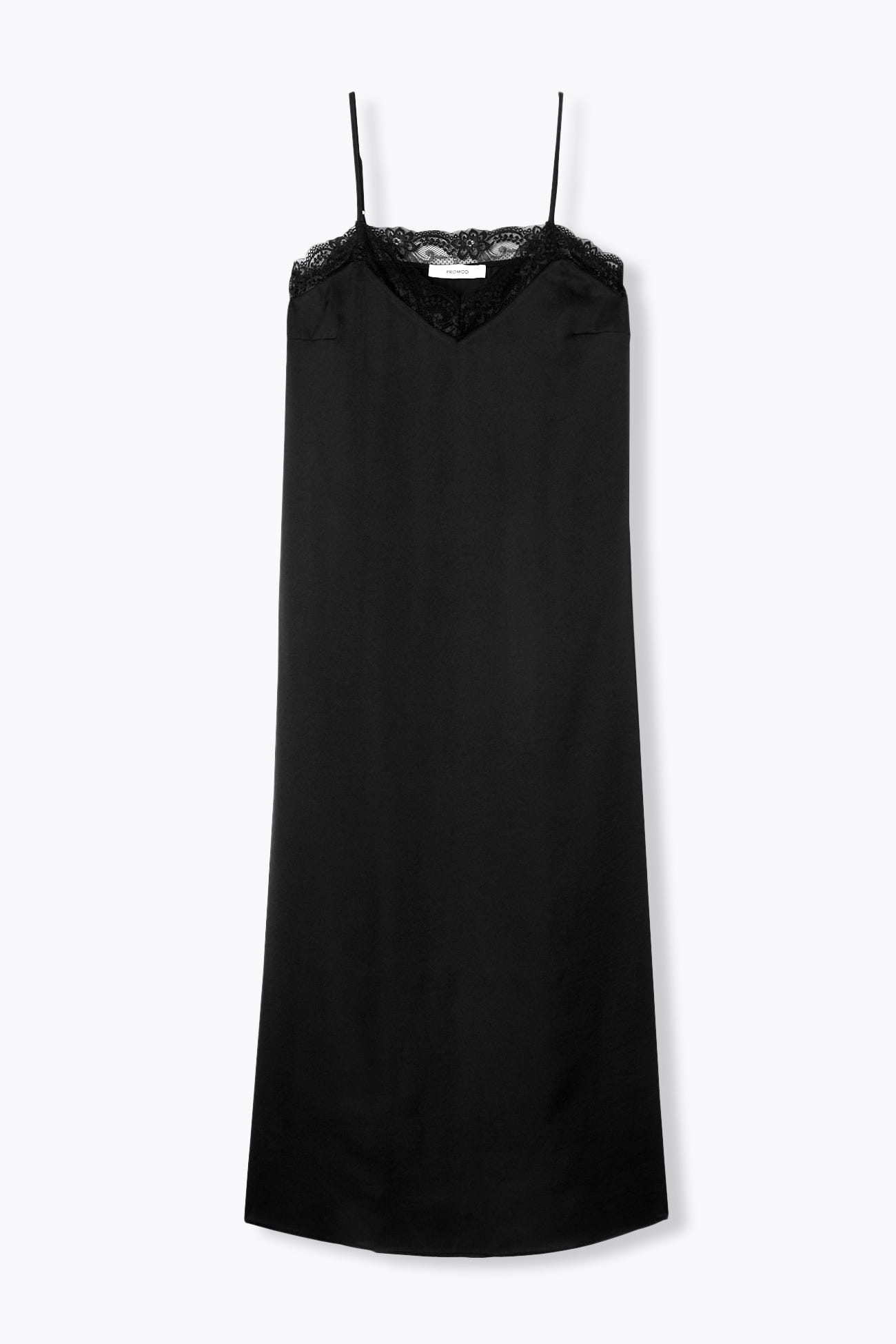Long satin dress
