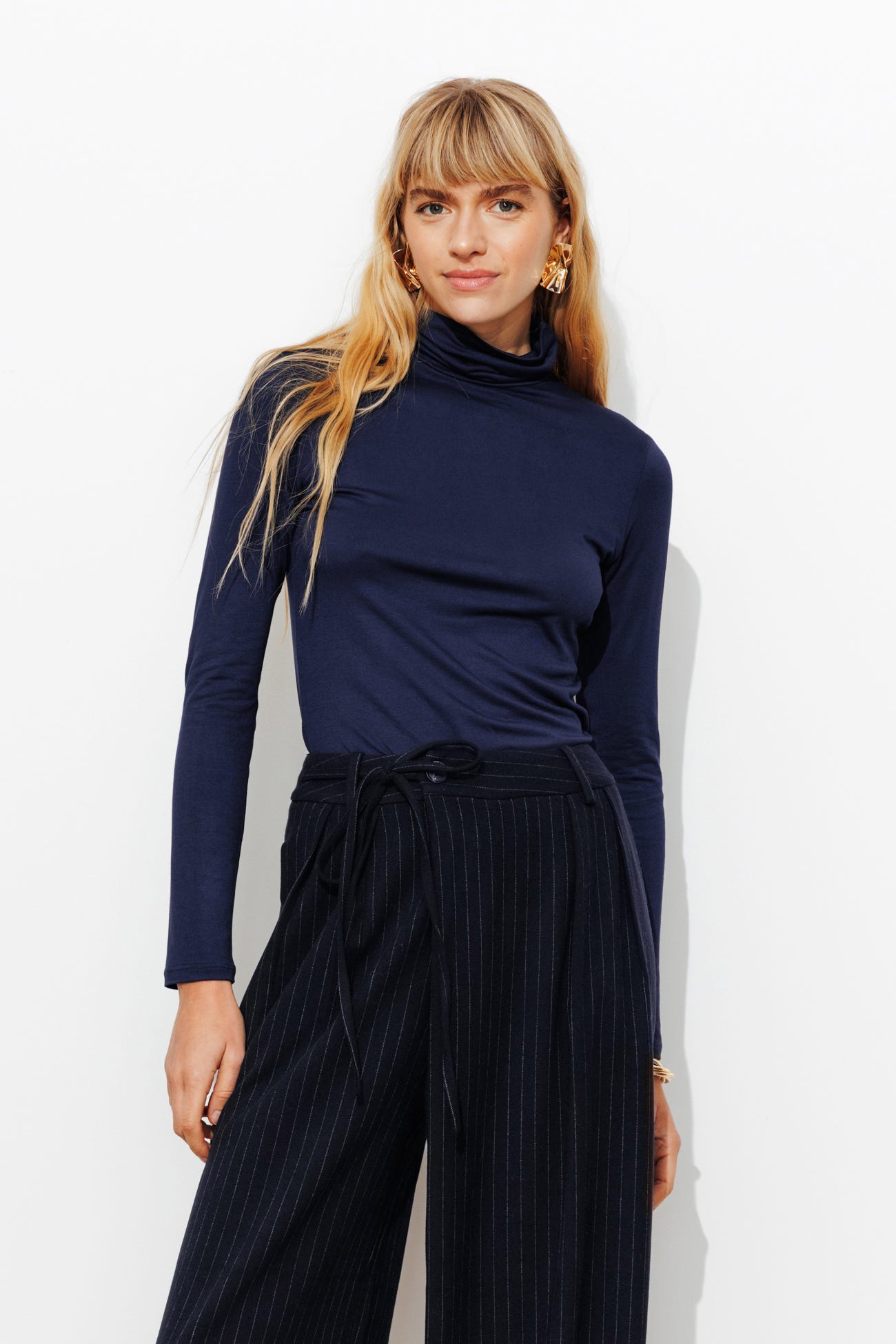 T-shirt col roulé Femme