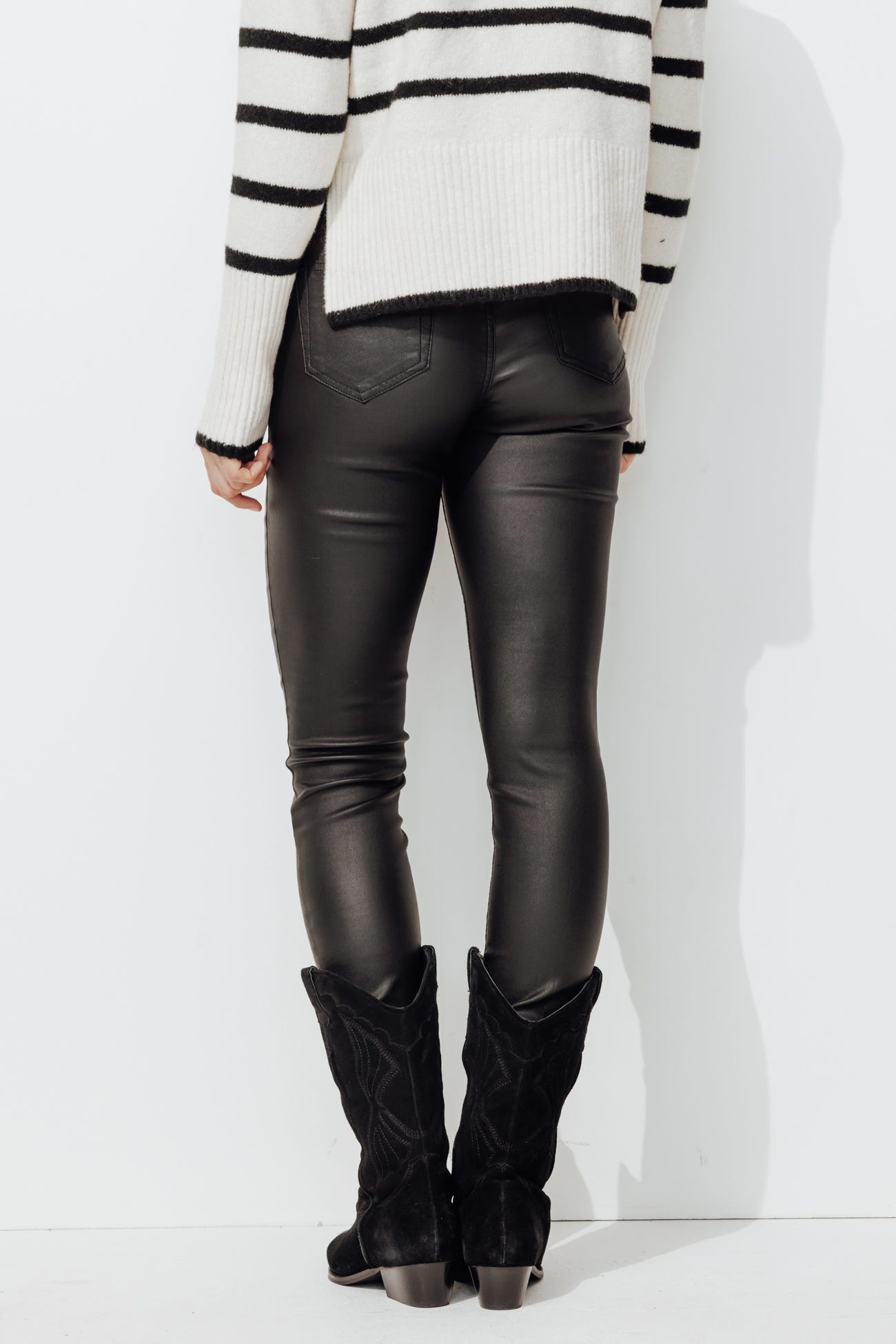 GASPARD coated skinny jeans