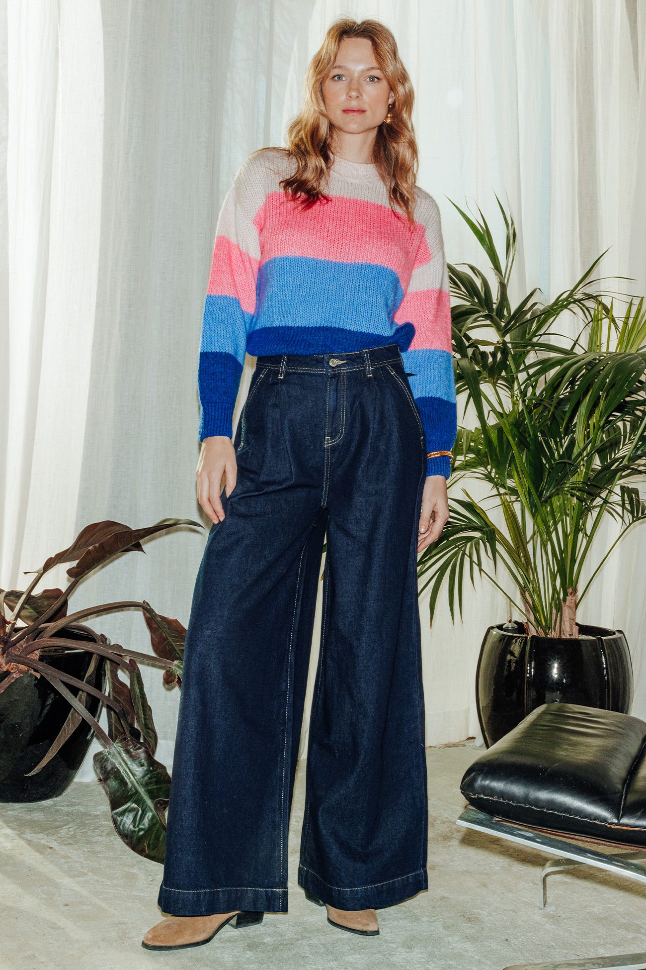 Jeans a vita alta extra-large