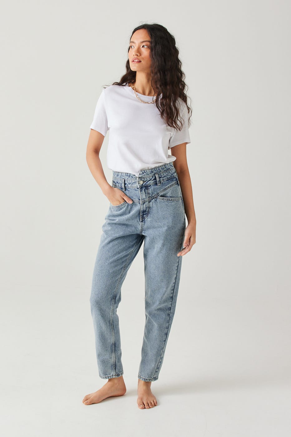 Mom jeans a vita alta MARCEL