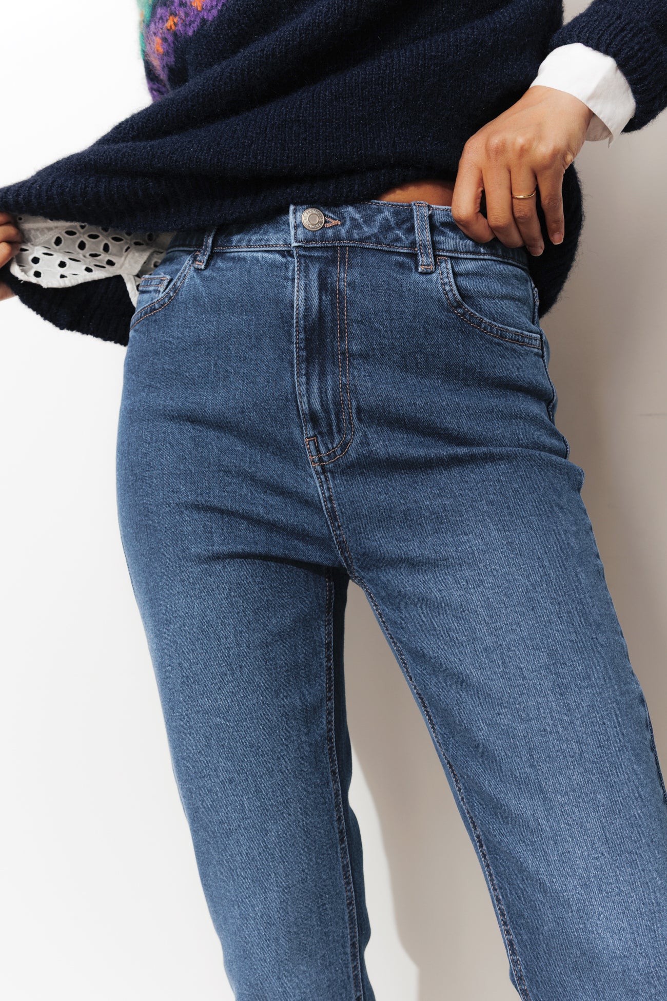MARCEL high-waist mom jeans - Denim