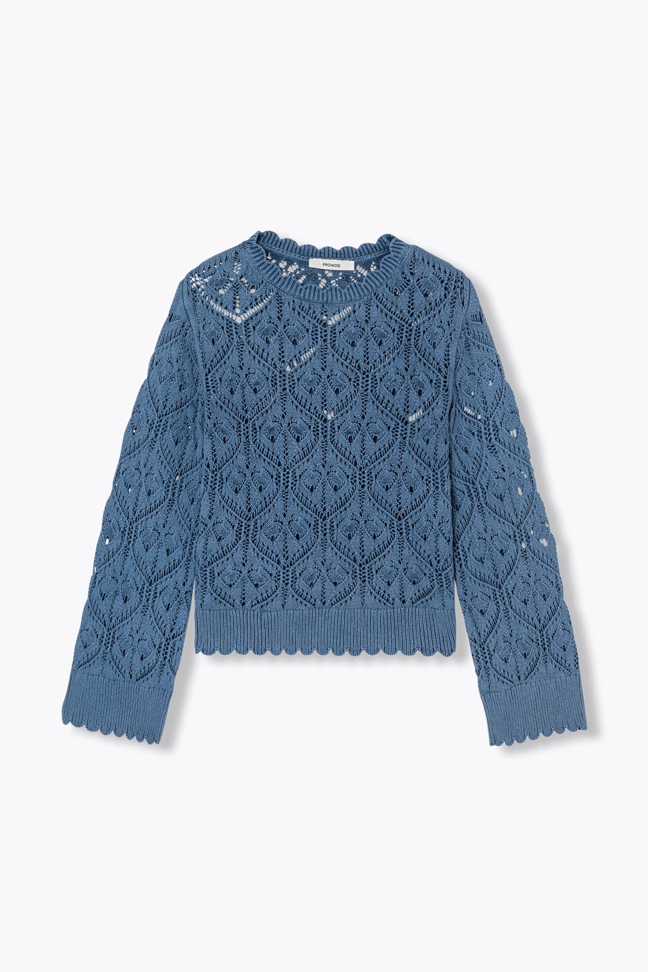 Cotton cable-knit jumper