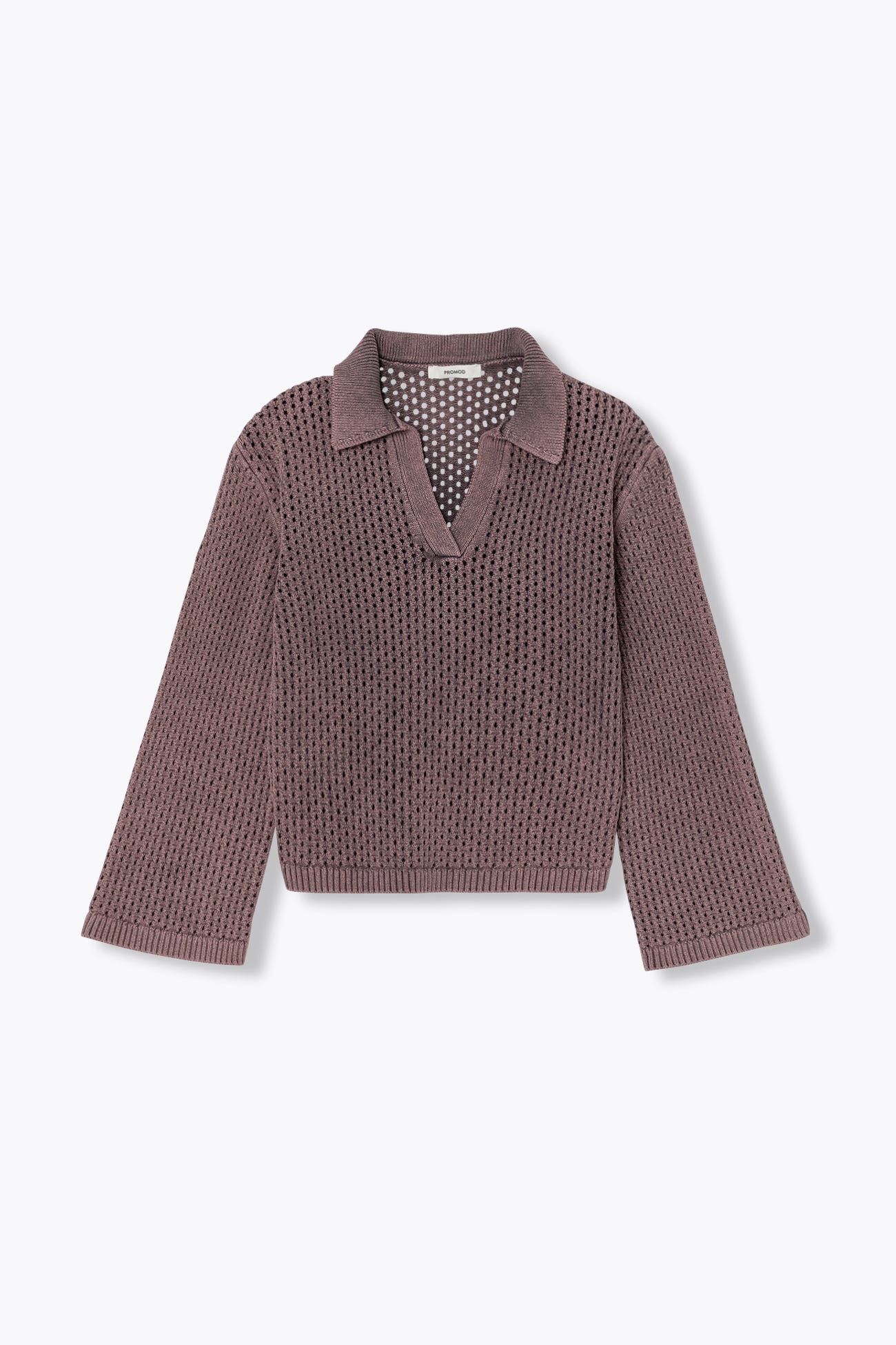 Pullover mit Polokragen