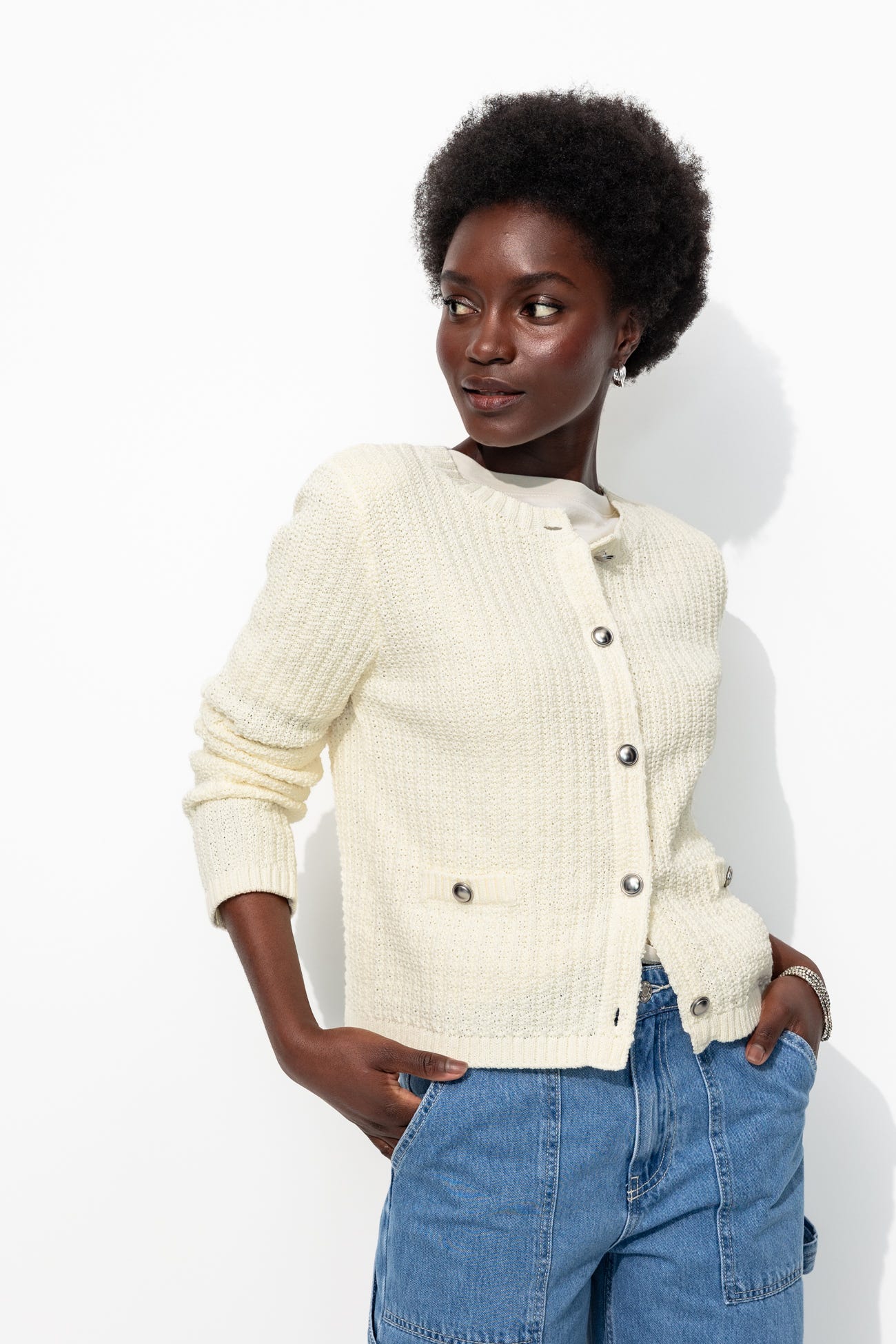 Button cardigan