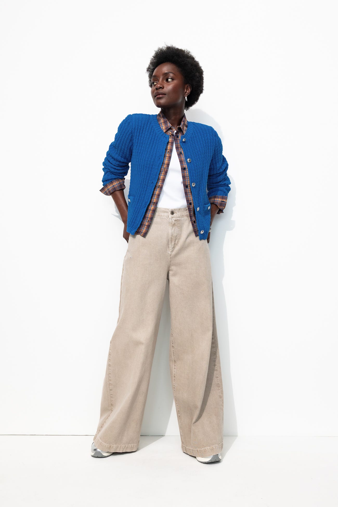 Cardigan con bottoni