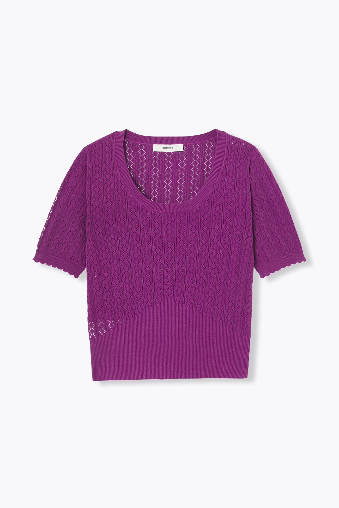Short-sleeved crop jumper