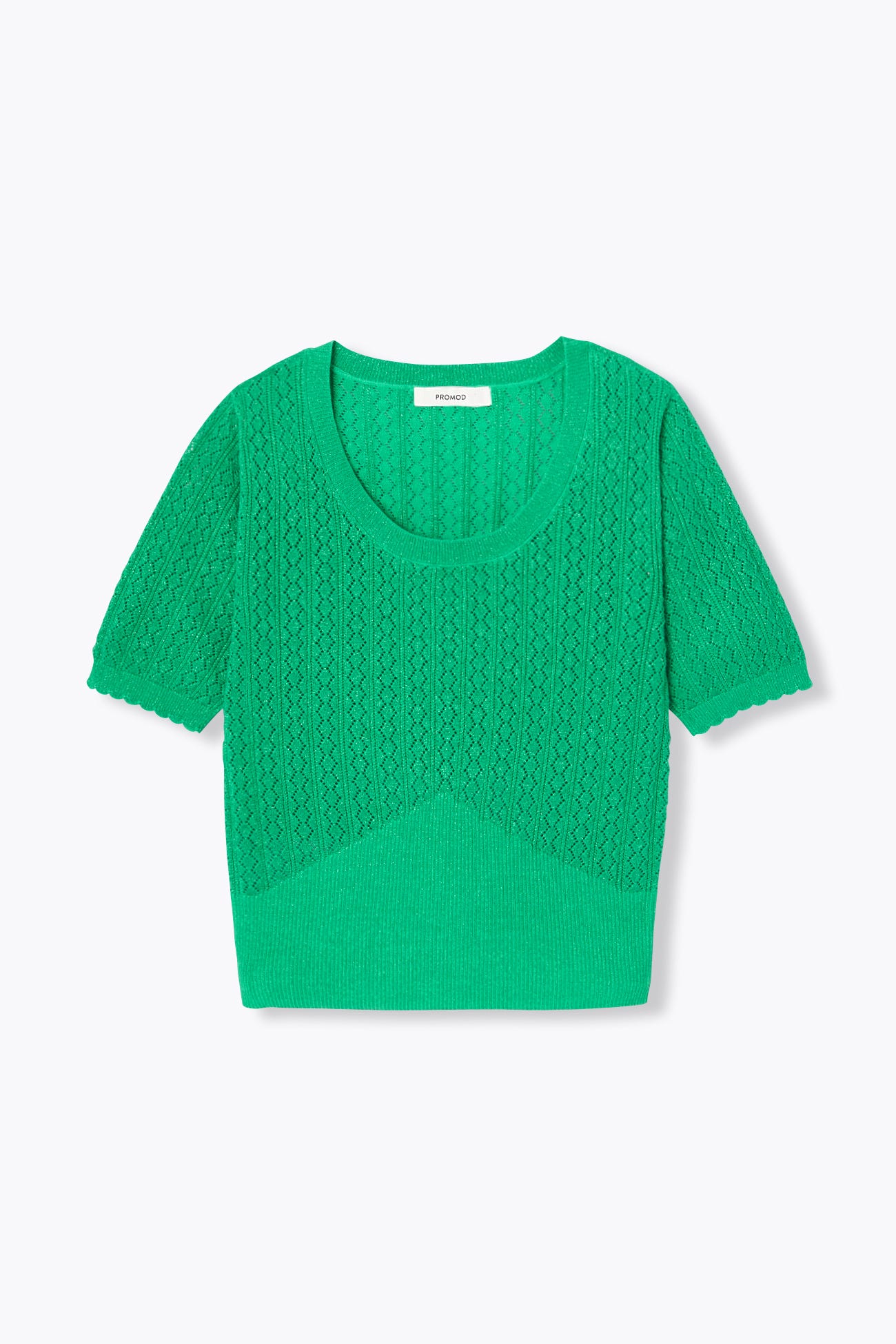 Pull irisé manches courtes