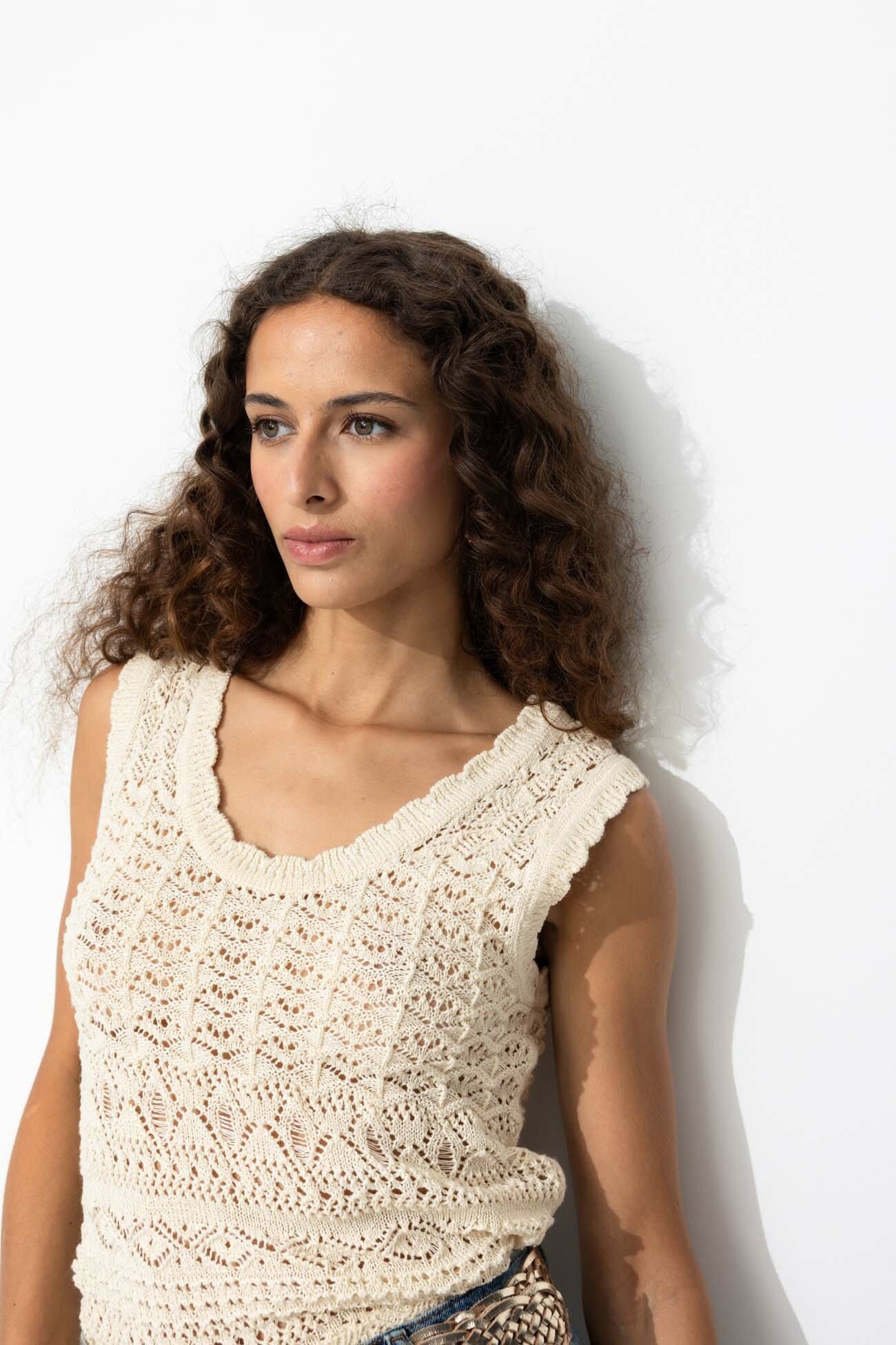 Two-way crochet jumper