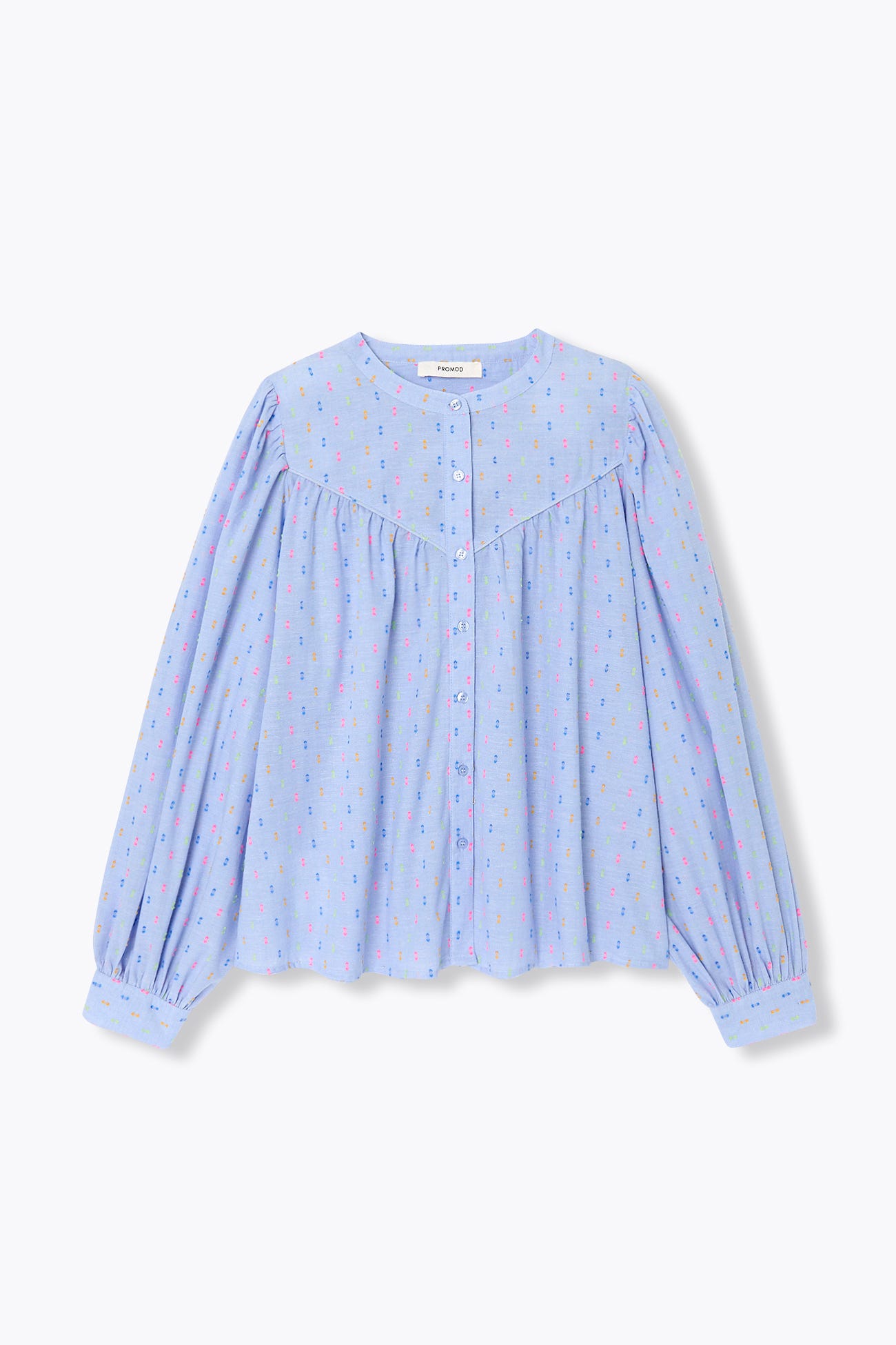 Puff-sleeved blouse