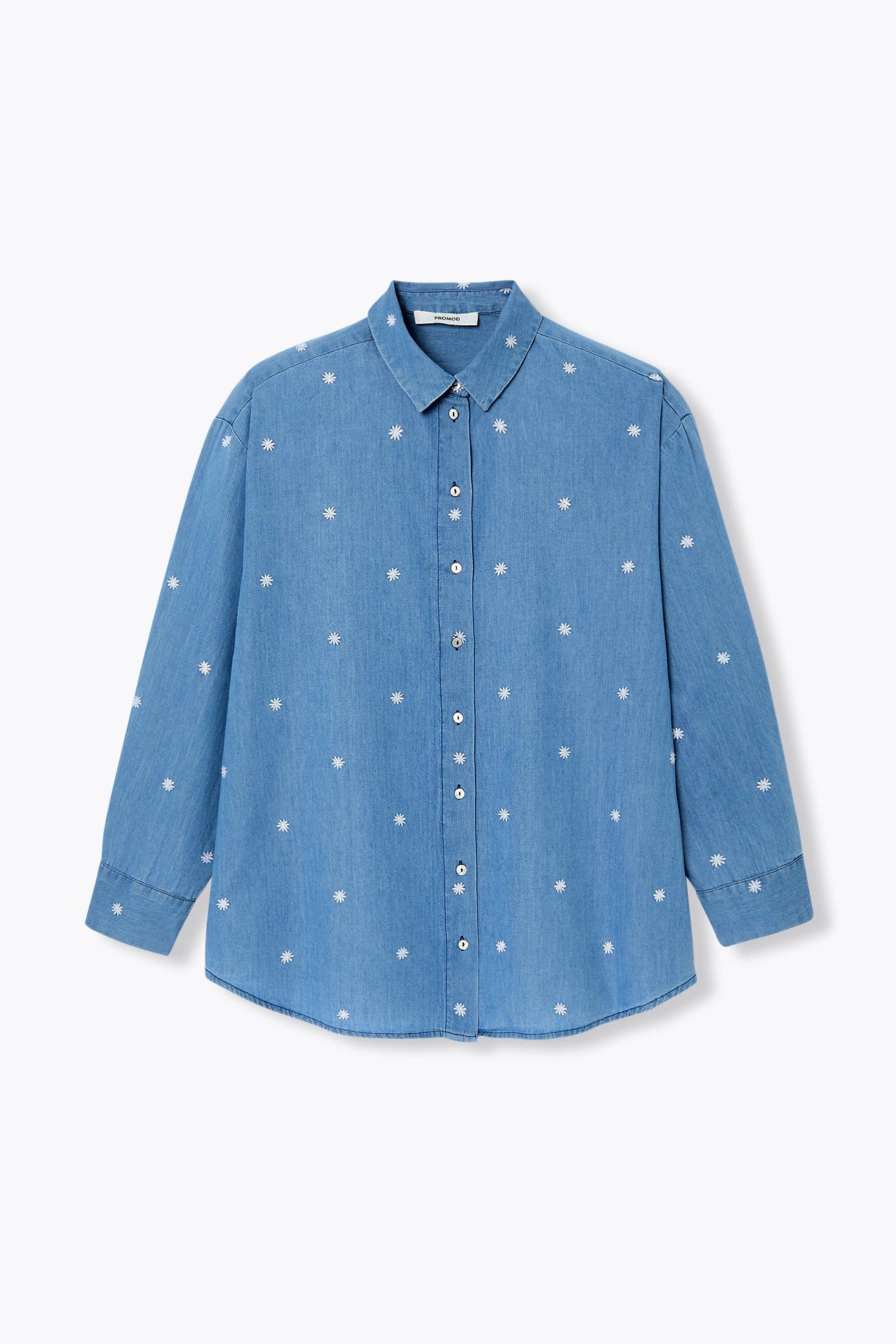 Chemise brodée oversize Femme