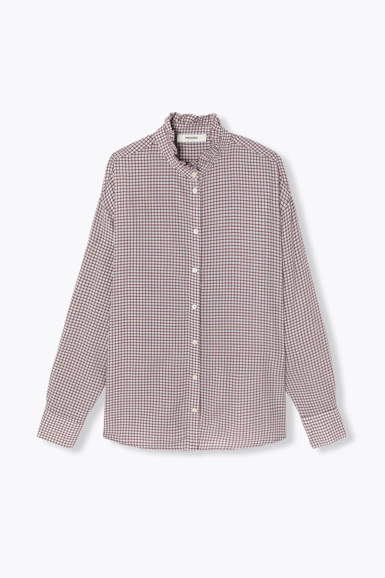 Chemise à col volanté Femme