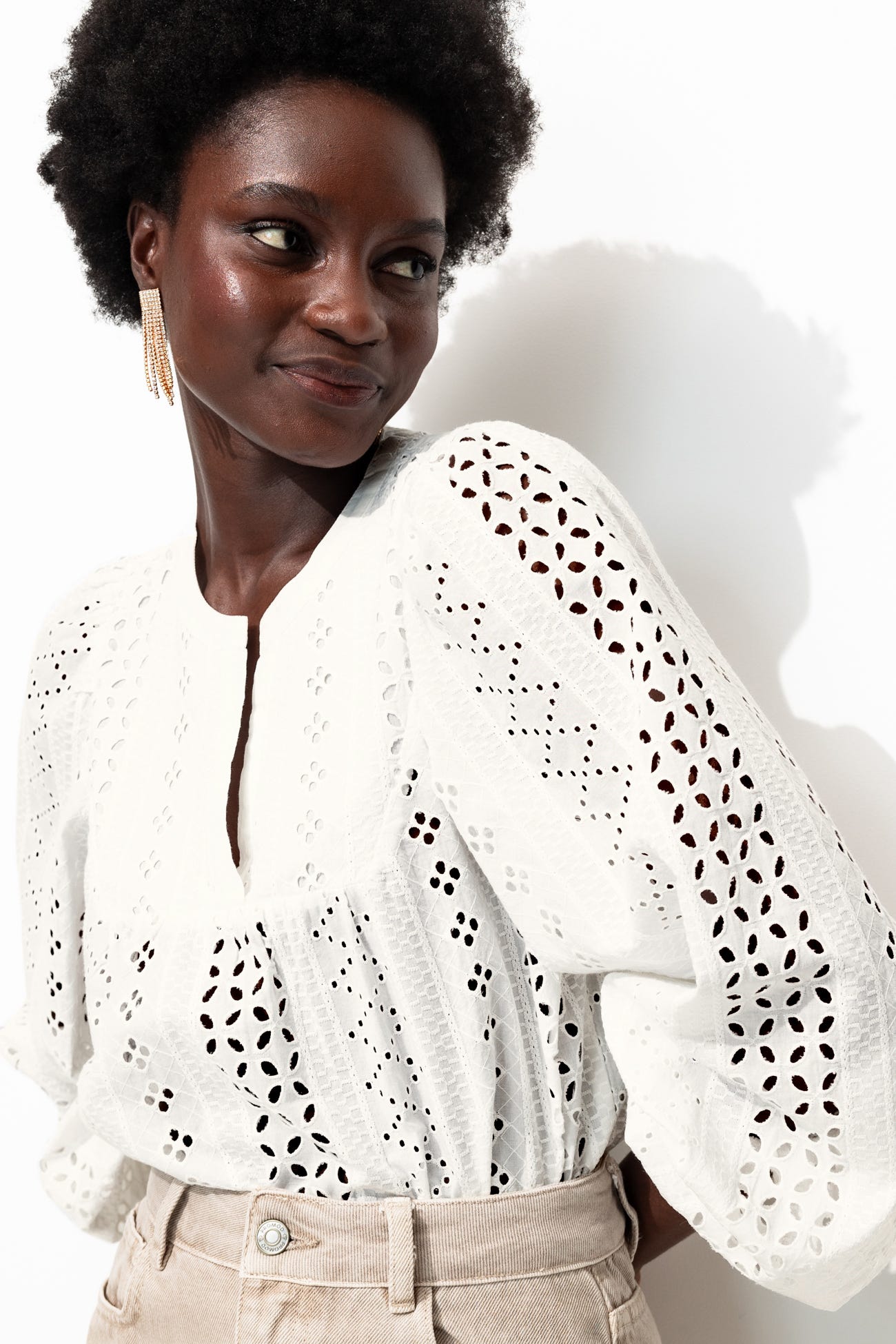 Broderie anglaise blouse