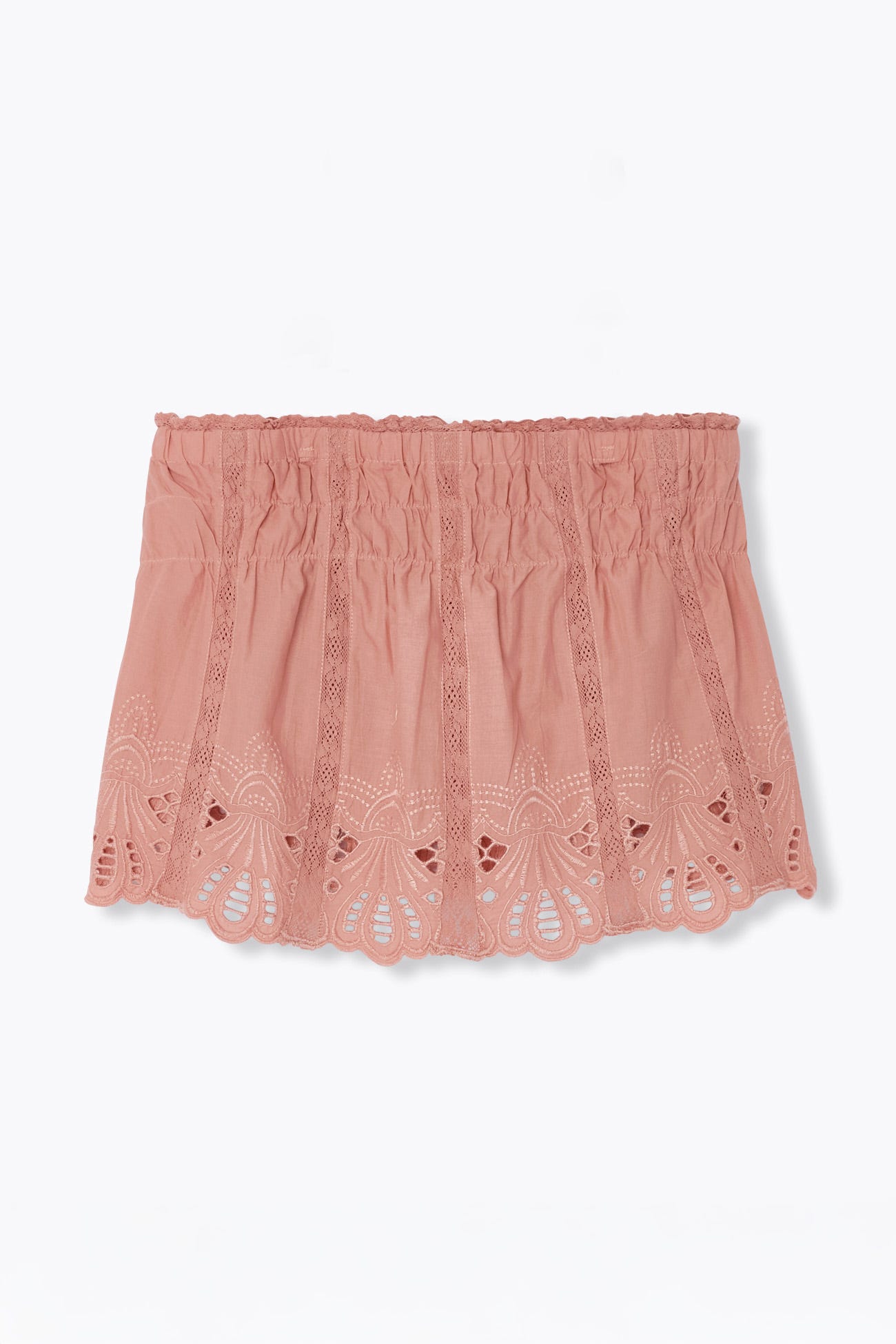 Embroidered crop top