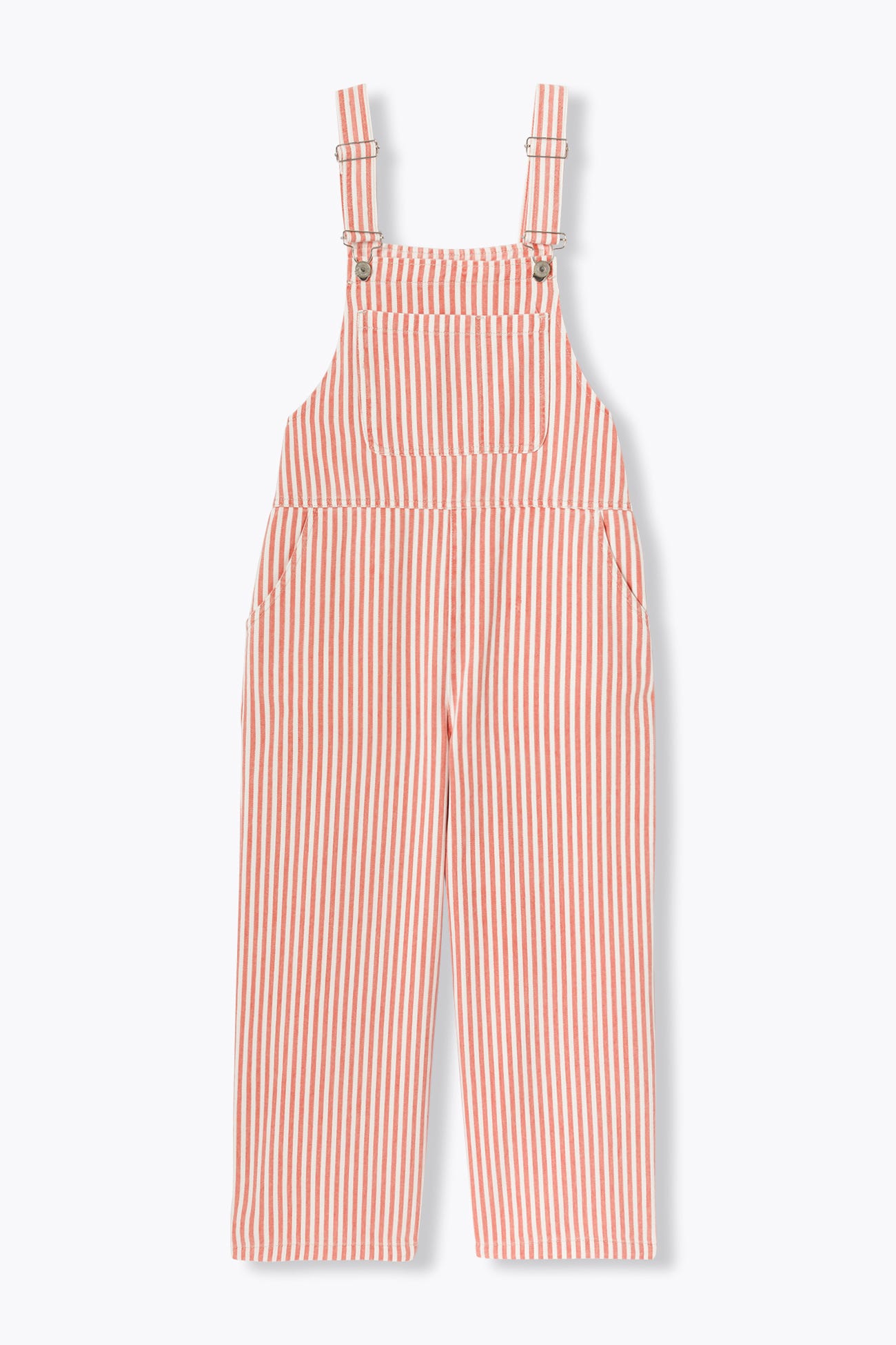 Salopette en toile rayée Femme