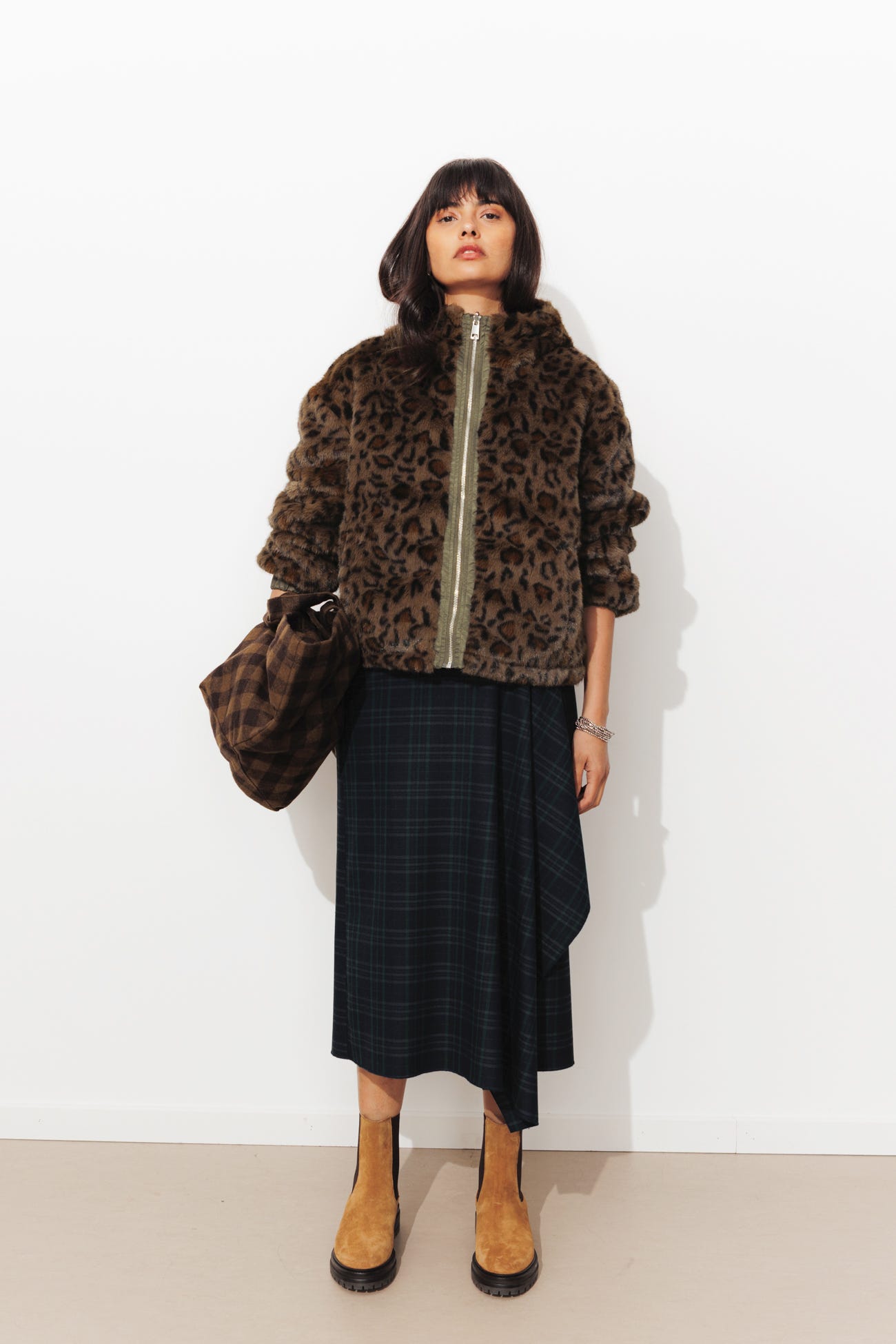 Cazadora reversible leopardo